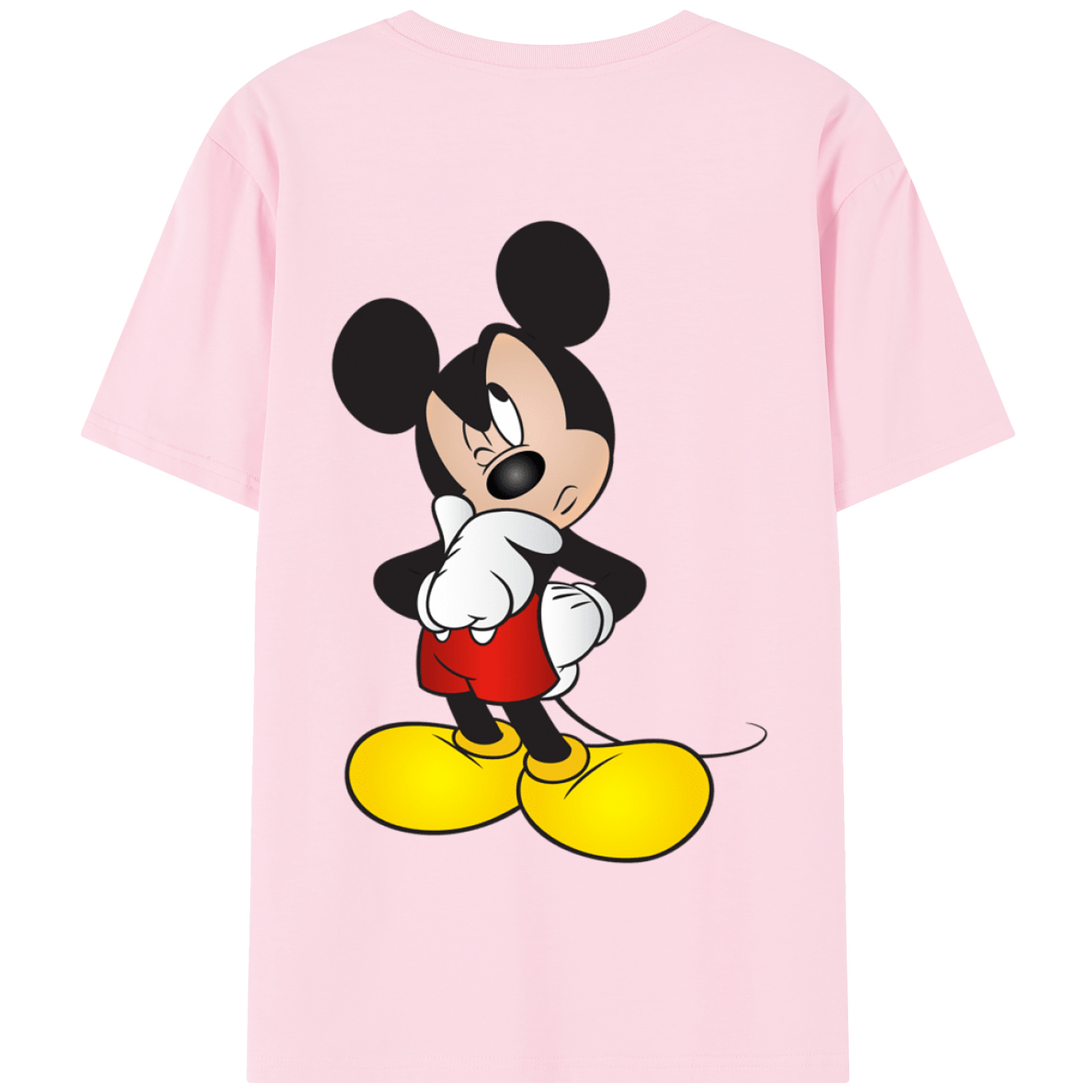 （画像用） ミッキーマウス Mickey Mouse 綿100％半袖Tシャツ（背面プリント）
