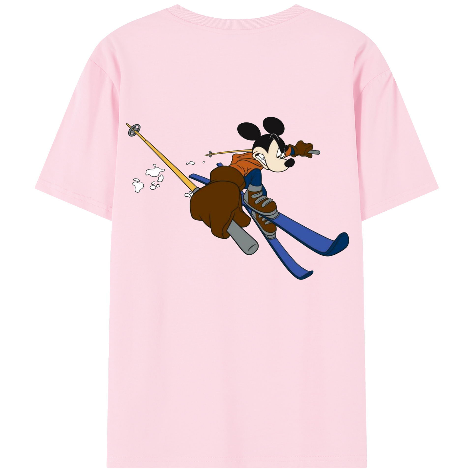 （画像用） ミッキーマウス Mickey Mouse 綿100％半袖Tシャツ（背面プリント）