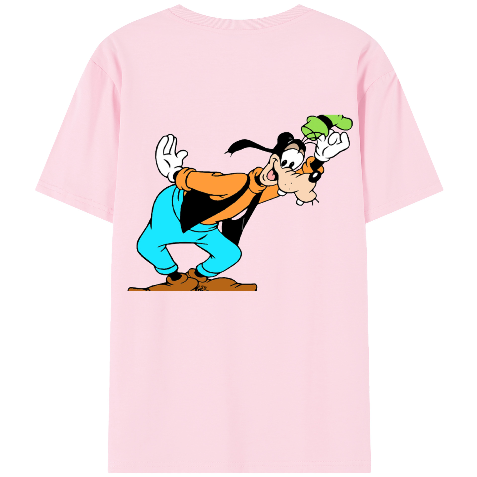 （画像用） ミッキーマウス Mickey Mouse 綿100％半袖Tシャツ（背面プリント）