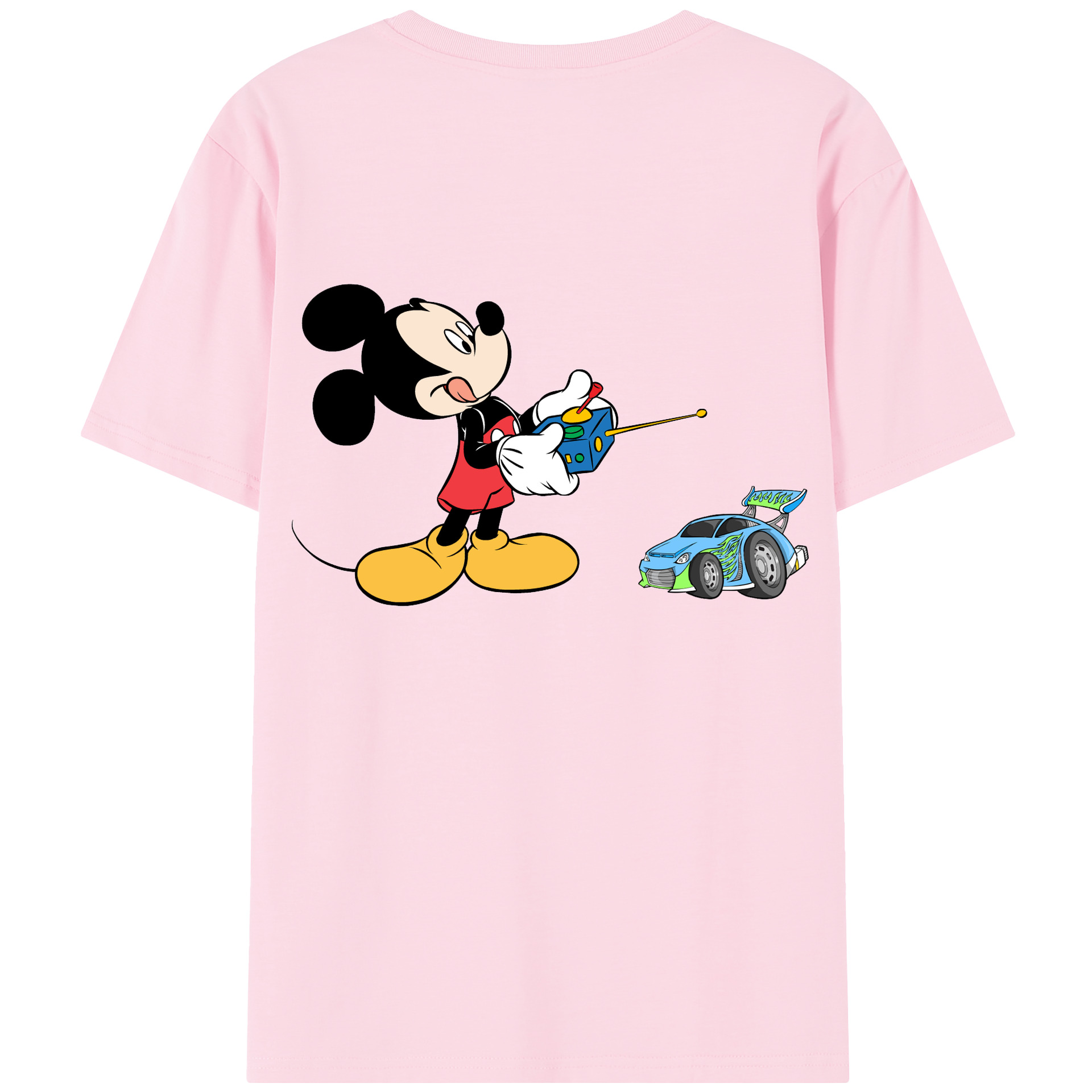 （画像用） ミッキーマウス Mickey Mouse 綿100％半袖Tシャツ（背面プリント）