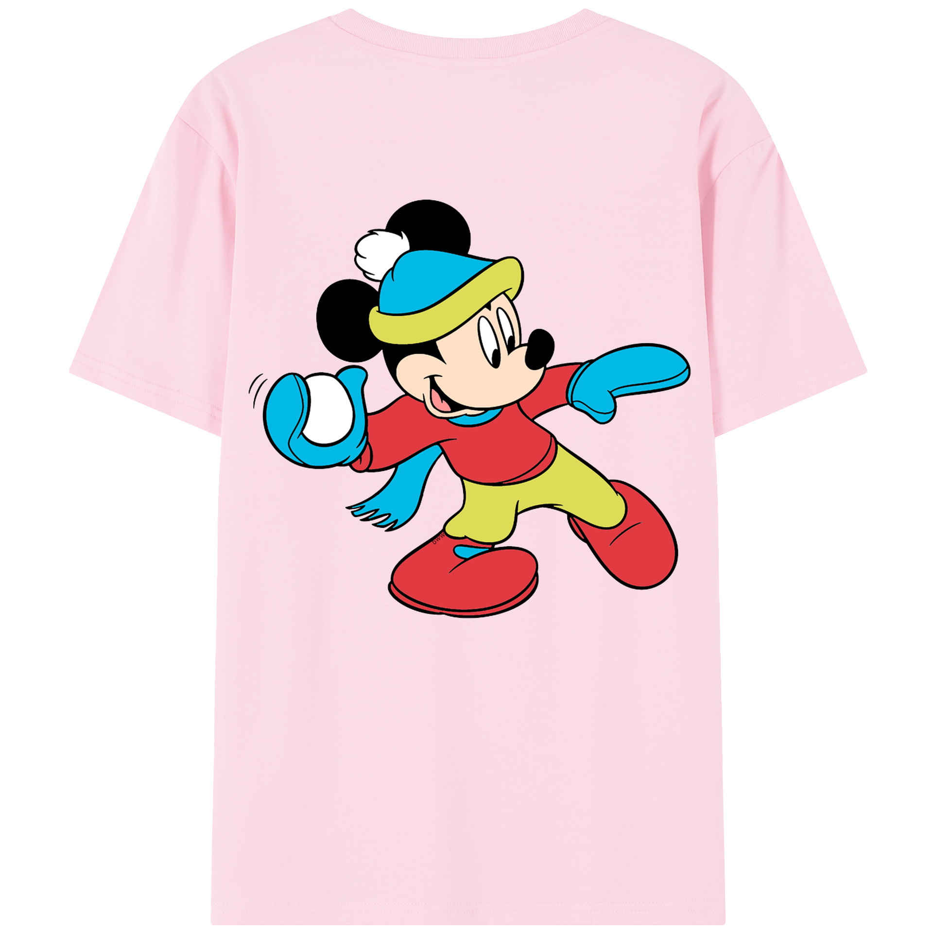 （画像用） ミッキーマウス Mickey Mouse 綿100％半袖Tシャツ（背面プリント）