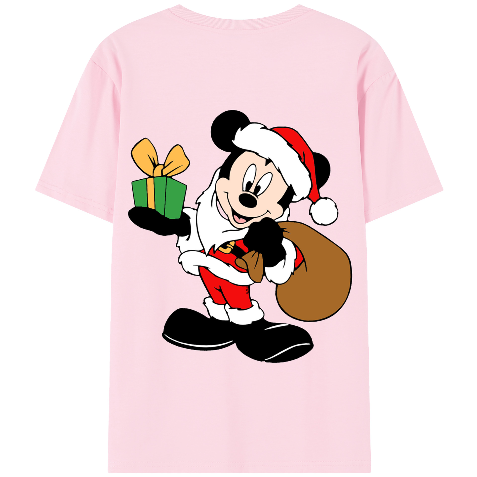 （画像用） ミッキーマウス Mickey Mouse 綿100％半袖Tシャツ（背面プリント）