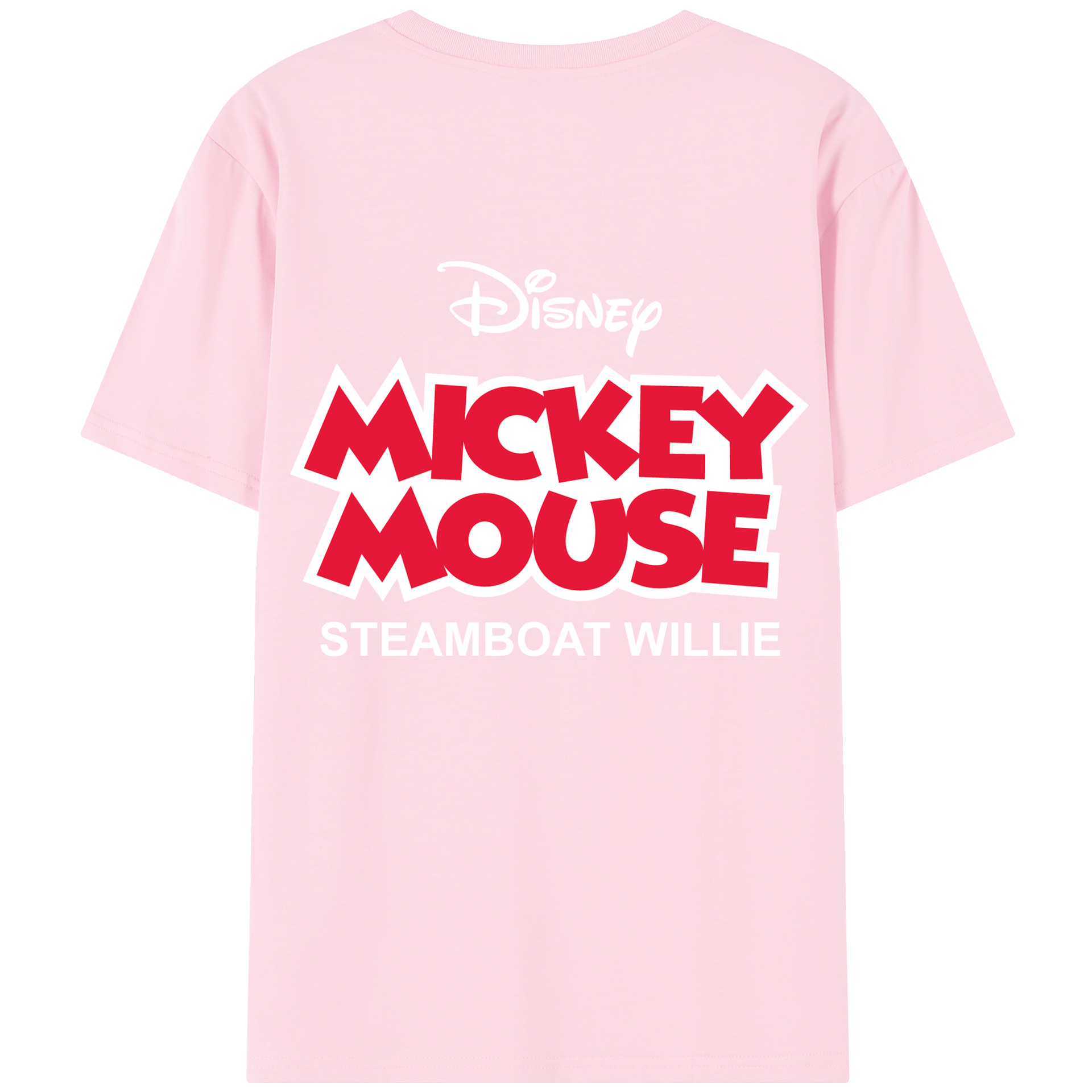 （画像用） ミッキーマウス Mickey Mouse 綿100％半袖Tシャツ（背面プリント）