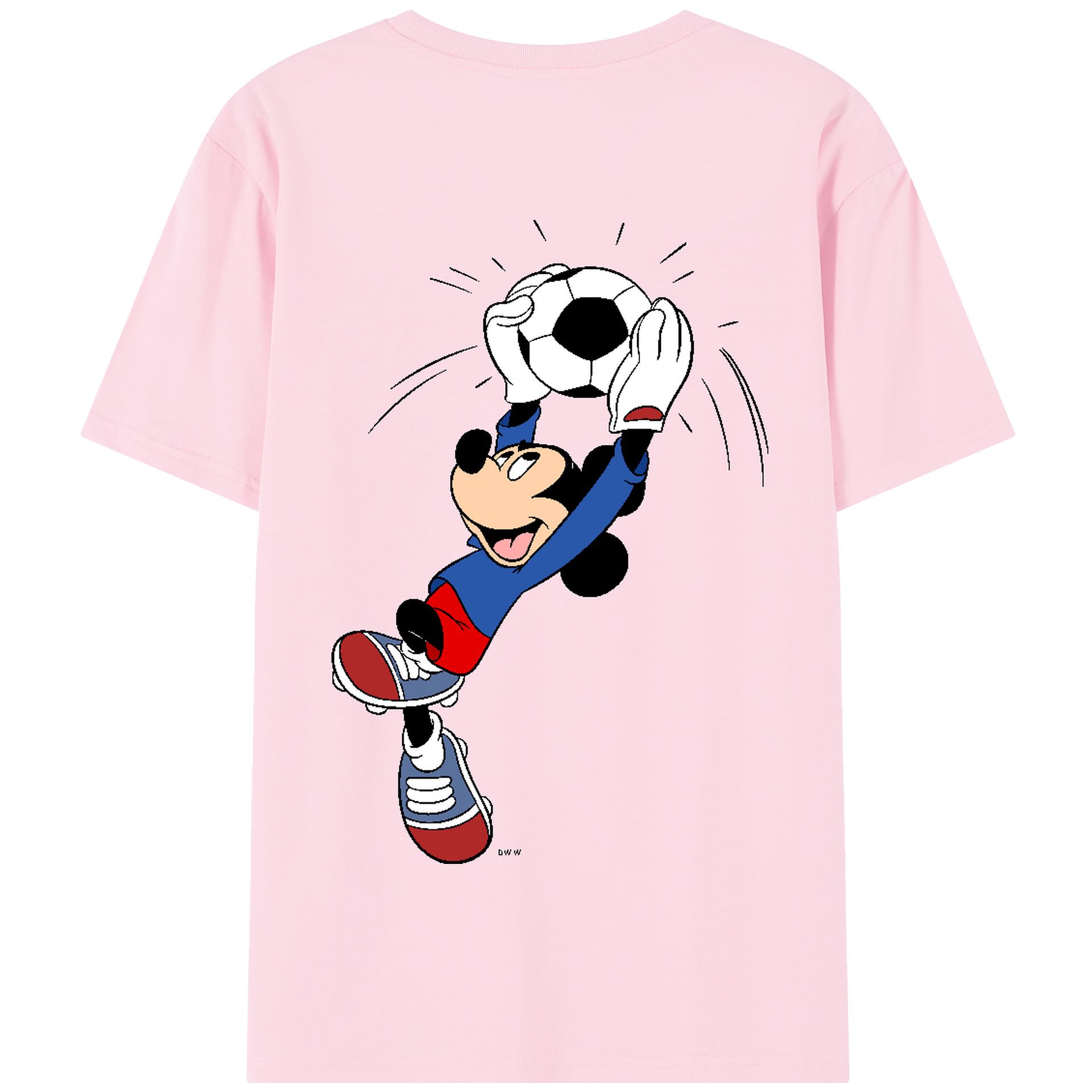（画像用） ミッキーマウス Mickey Mouse 綿100％半袖Tシャツ（背面プリント）