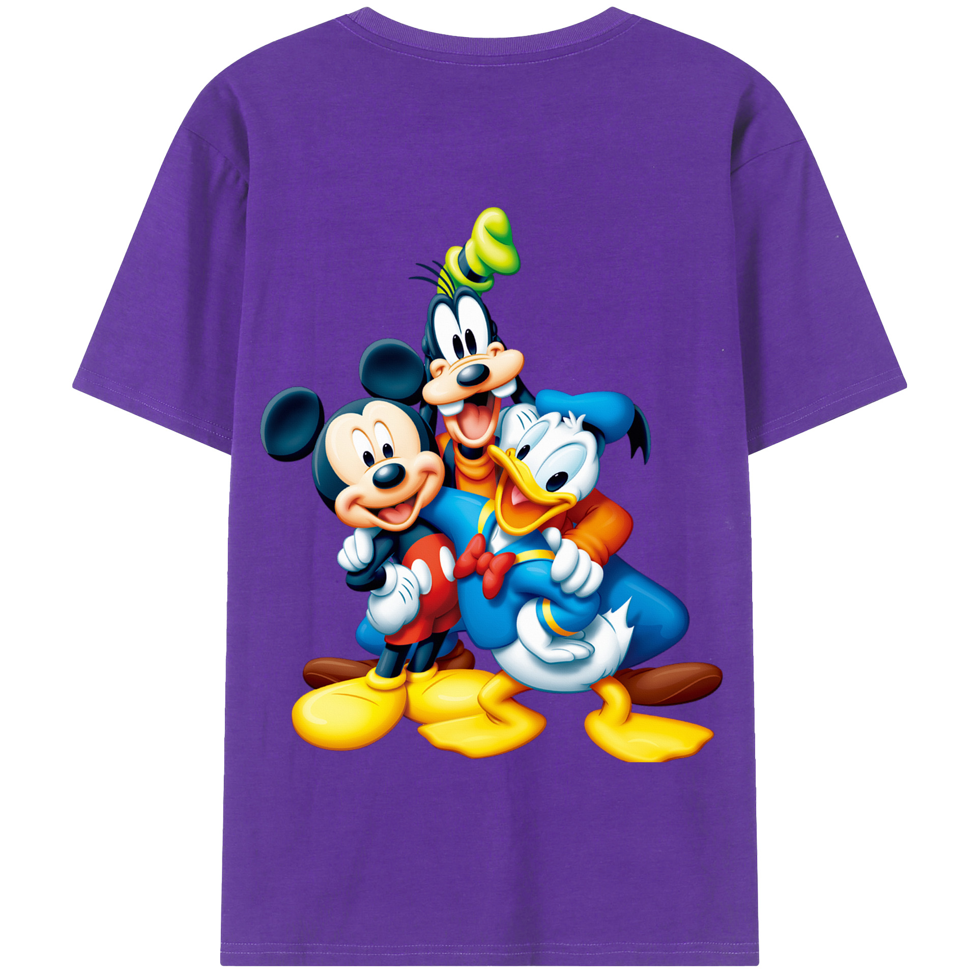 （画像用） ミッキーマウス Mickey Mouse 綿100％半袖Tシャツ（背面プリント）