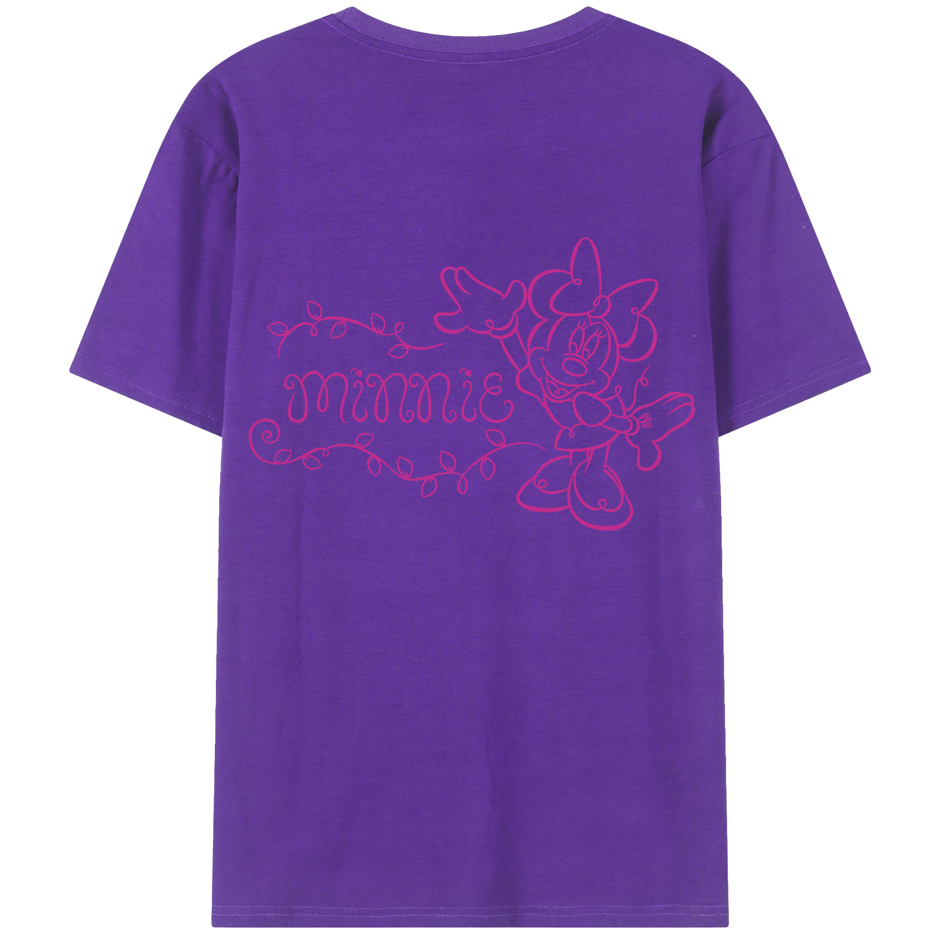 （画像用） ミッキーマウス Mickey Mouse 綿100％半袖Tシャツ（背面プリント）