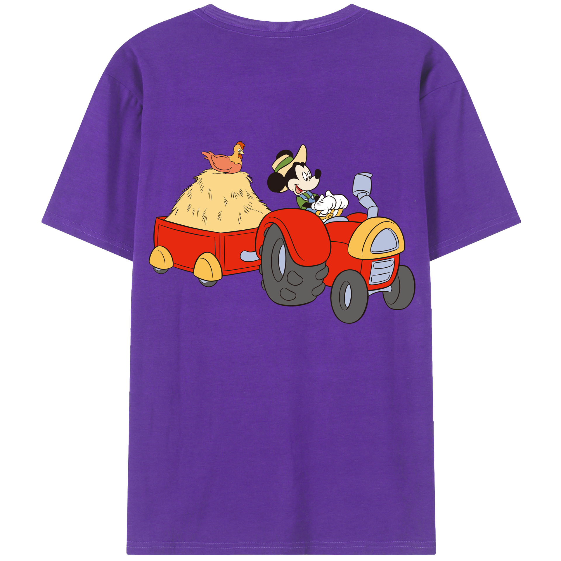 （画像用） ミッキーマウス Mickey Mouse 綿100％半袖Tシャツ（背面プリント）
