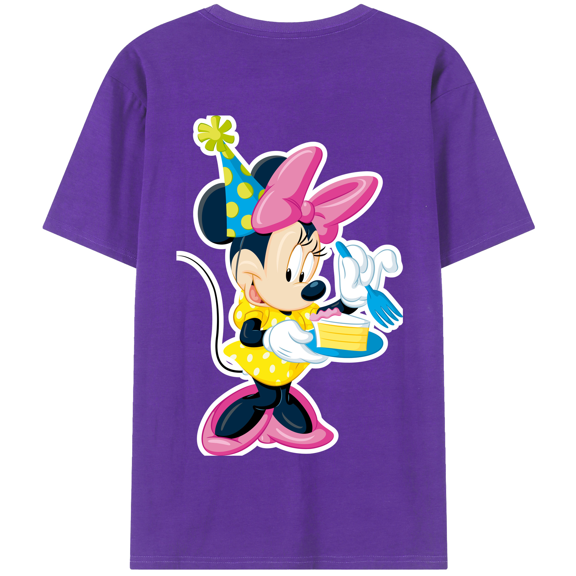 （画像用） ミッキーマウス Mickey Mouse 綿100％半袖Tシャツ（背面プリント）