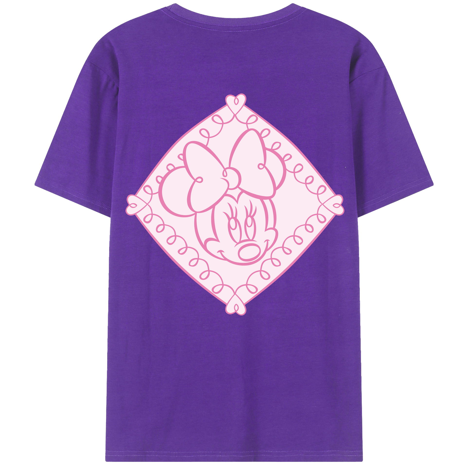 （画像用） ミッキーマウス Mickey Mouse 綿100％半袖Tシャツ（背面プリント）