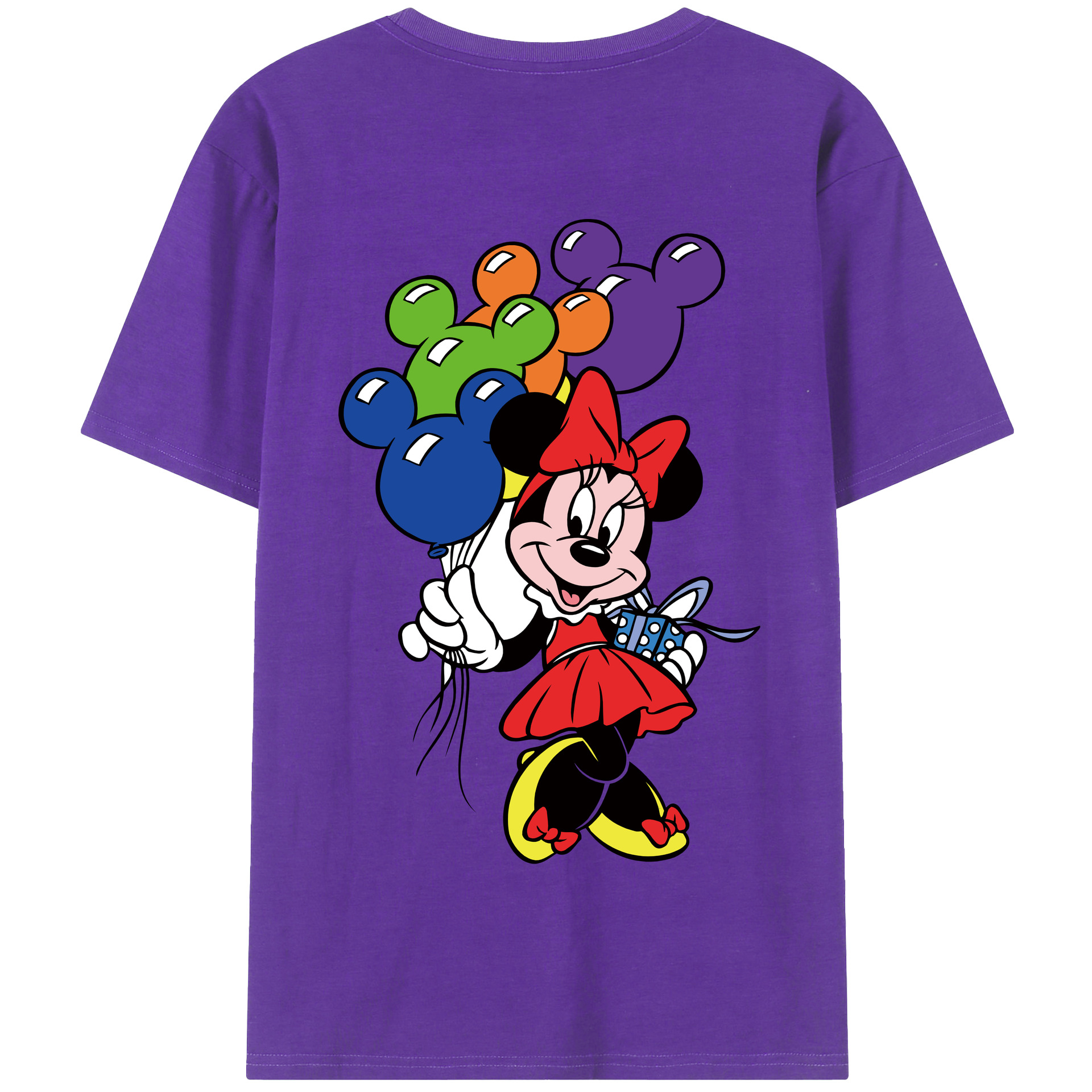 （画像用） ミッキーマウス Mickey Mouse 綿100％半袖Tシャツ（背面プリント）