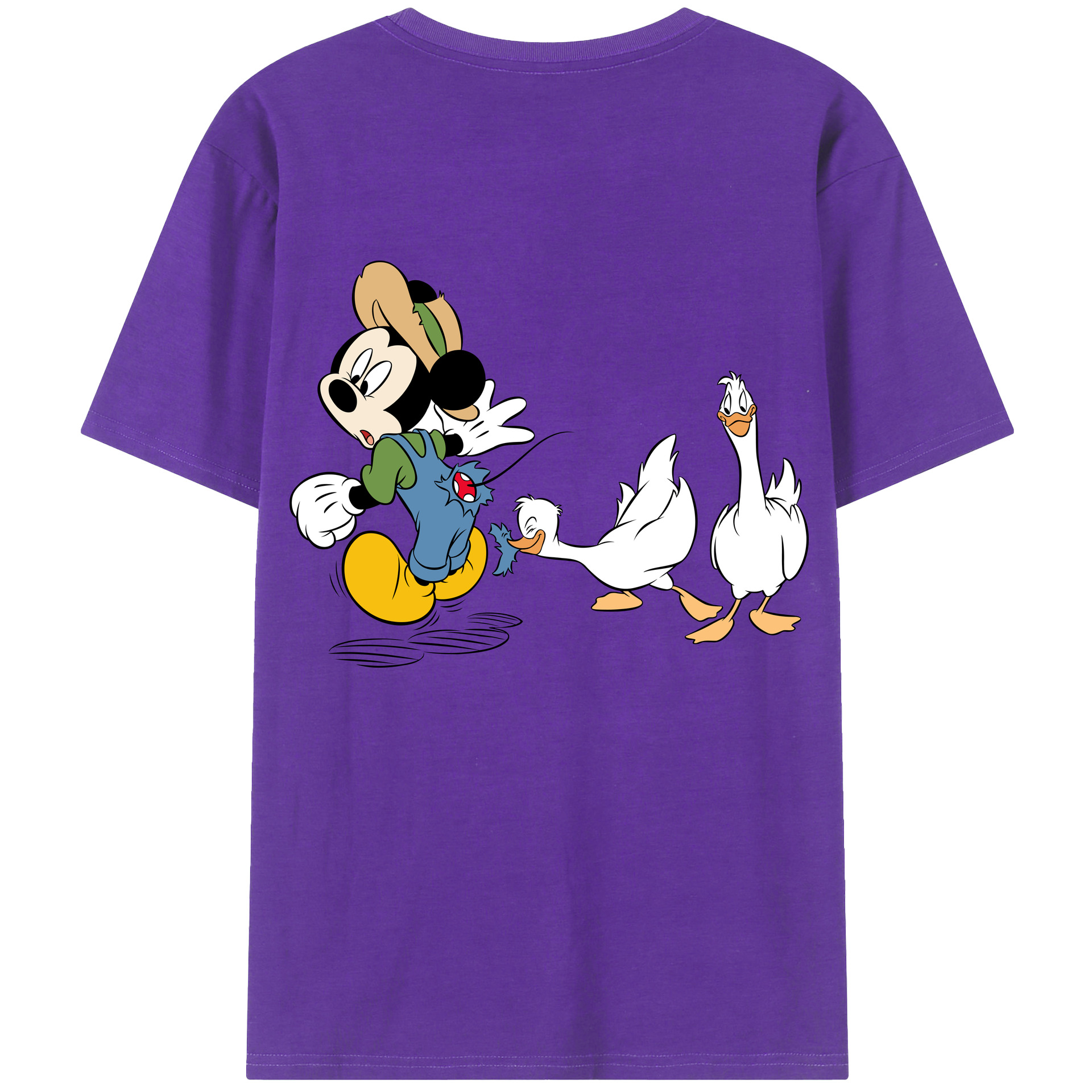 （画像用） ミッキーマウス Mickey Mouse 綿100％半袖Tシャツ（背面プリント）