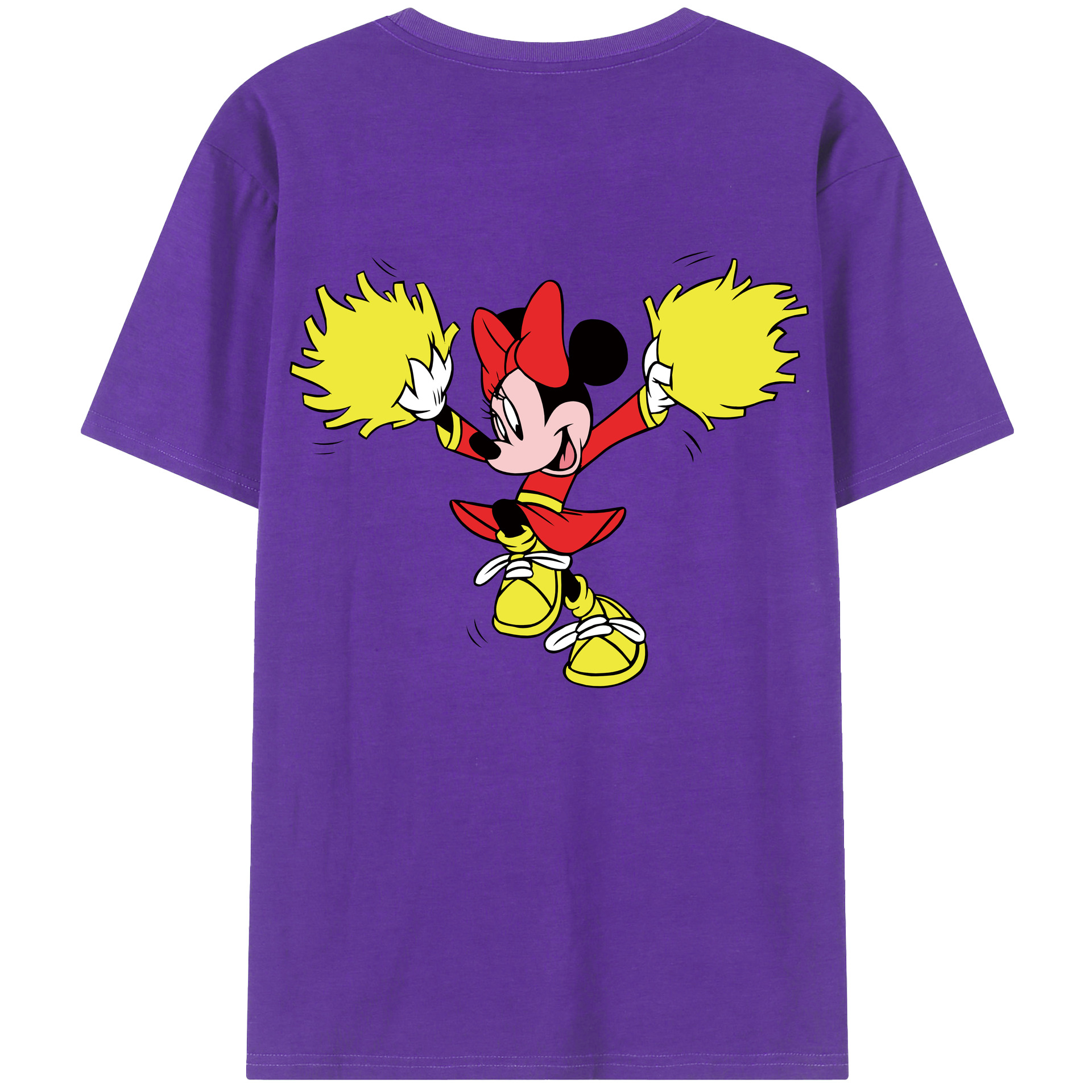 （画像用） ミッキーマウス Mickey Mouse 綿100％半袖Tシャツ（背面プリント）