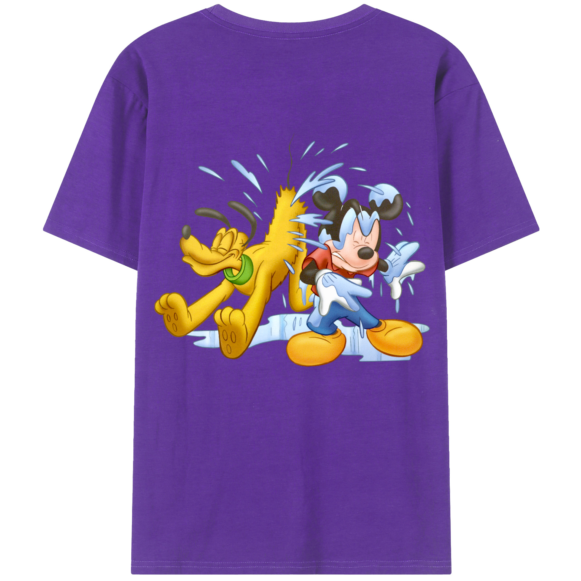 （画像用） ミッキーマウス Mickey Mouse 綿100％半袖Tシャツ（背面プリント）