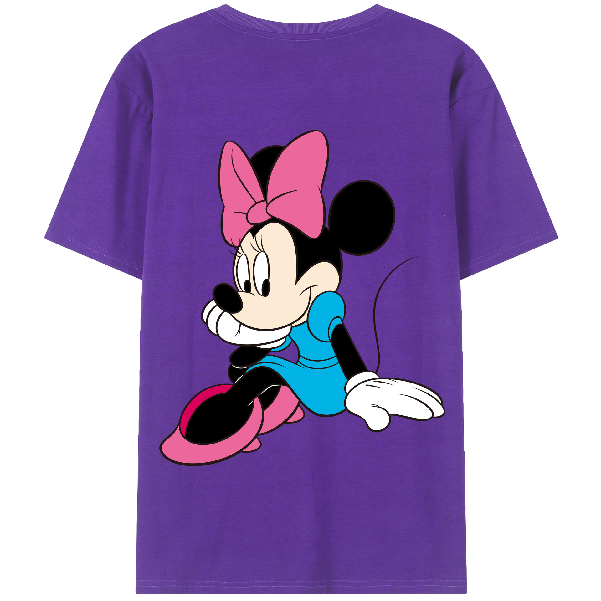 （画像用） ミッキーマウス Mickey Mouse 綿100％半袖Tシャツ（背面プリント）