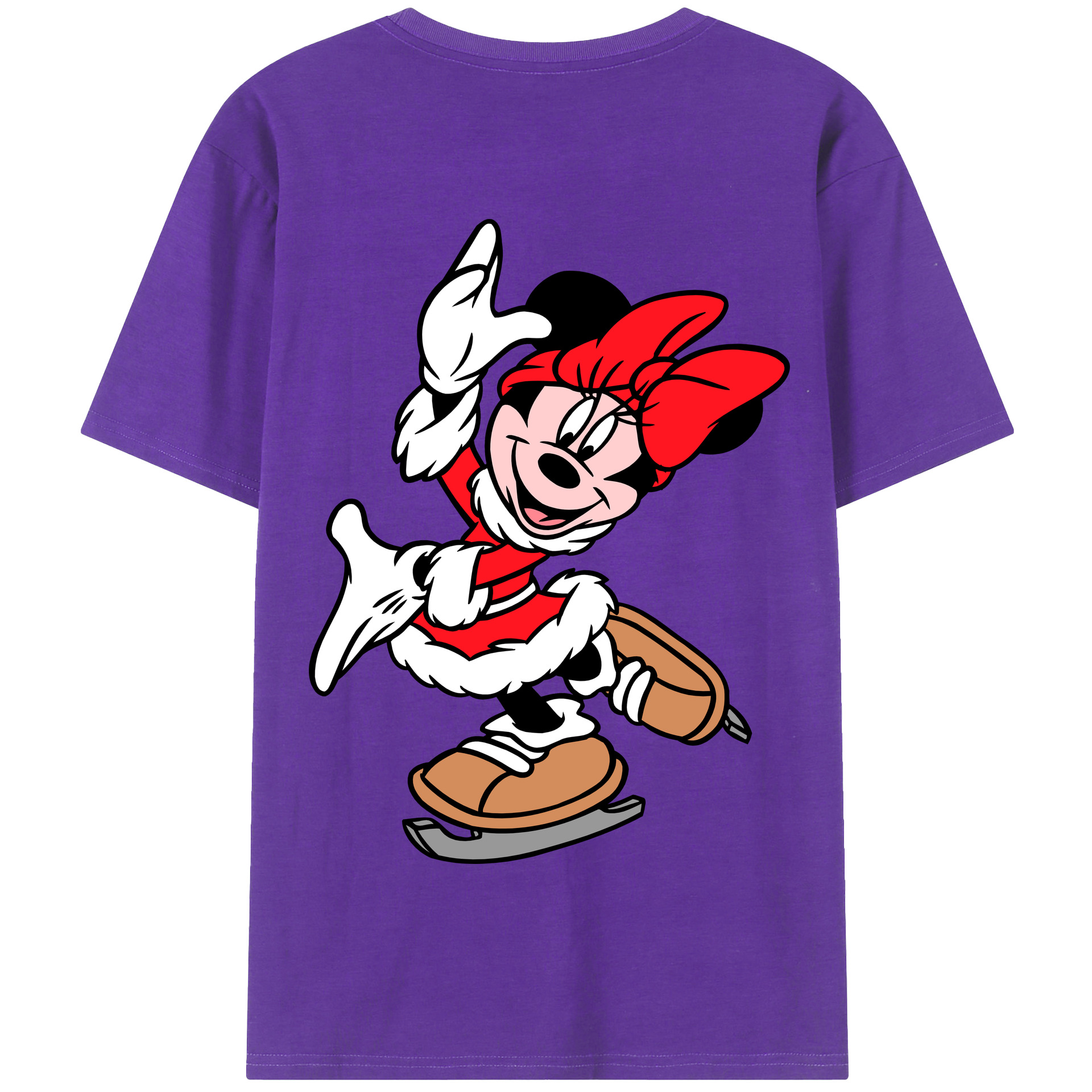 （画像用） ミッキーマウス Mickey Mouse 綿100％半袖Tシャツ（背面プリント）