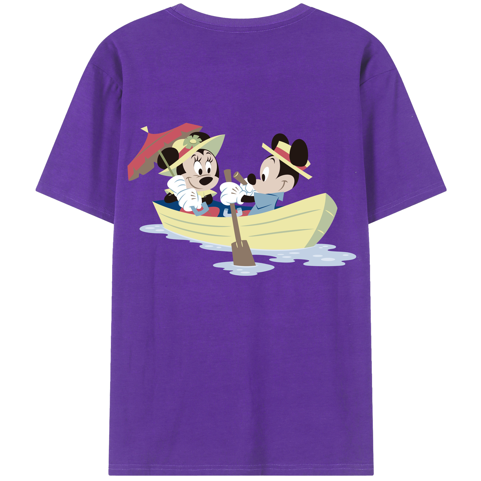 （画像用） ミッキーマウス Mickey Mouse 綿100％半袖Tシャツ（背面プリント）