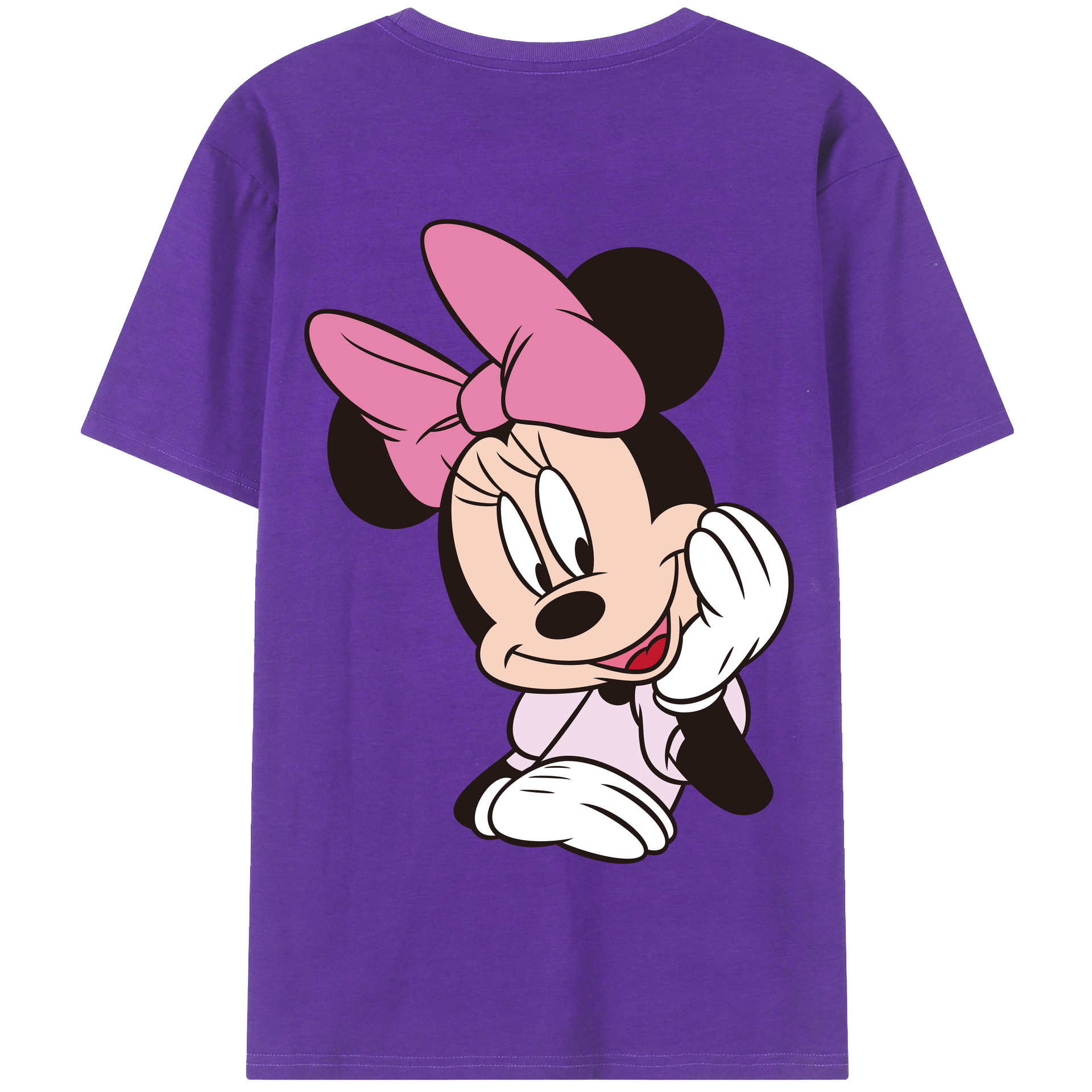 （画像用） ミッキーマウス Mickey Mouse 綿100％半袖Tシャツ（背面プリント）