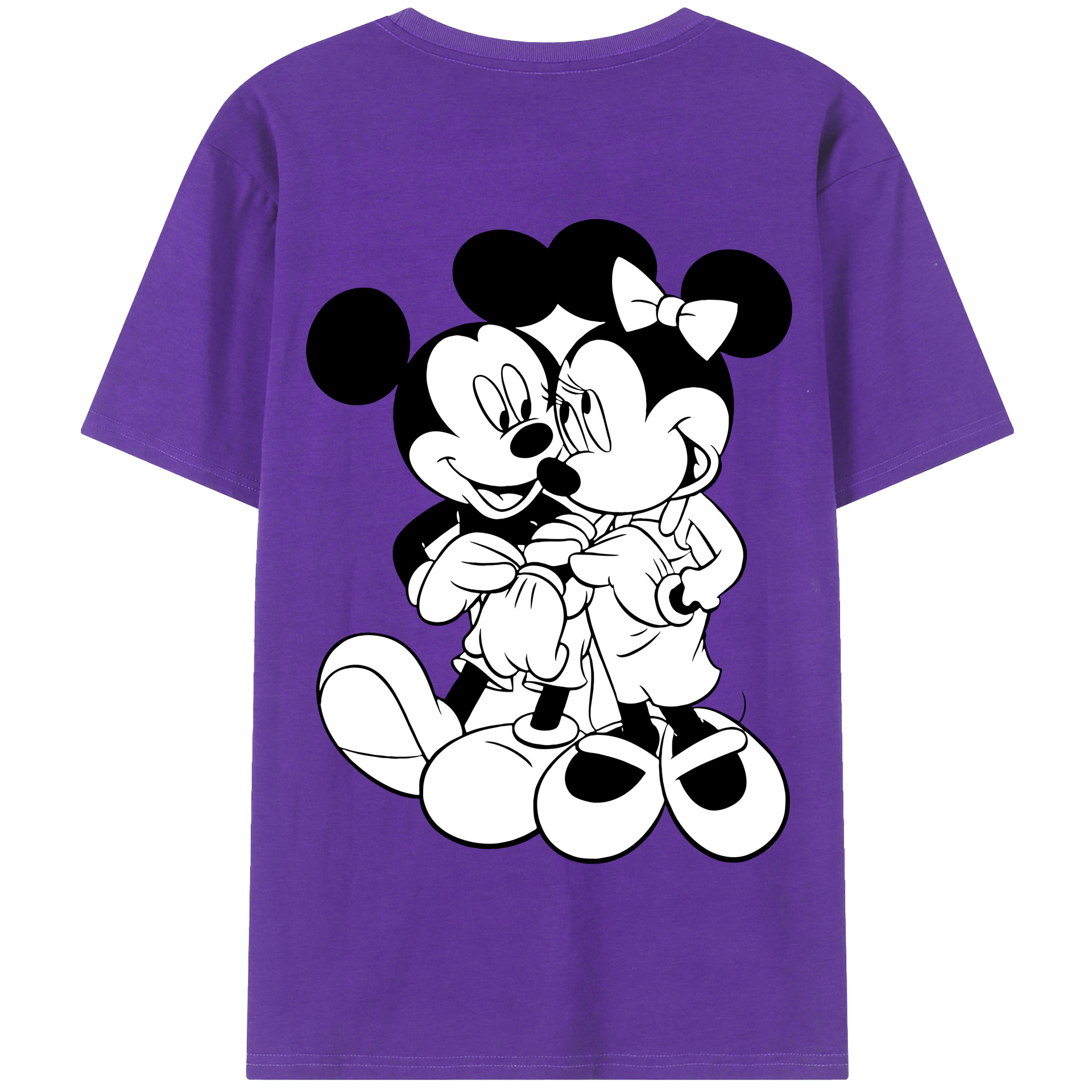 （画像用） ミッキーマウス Mickey Mouse 綿100％半袖Tシャツ（背面プリント）
