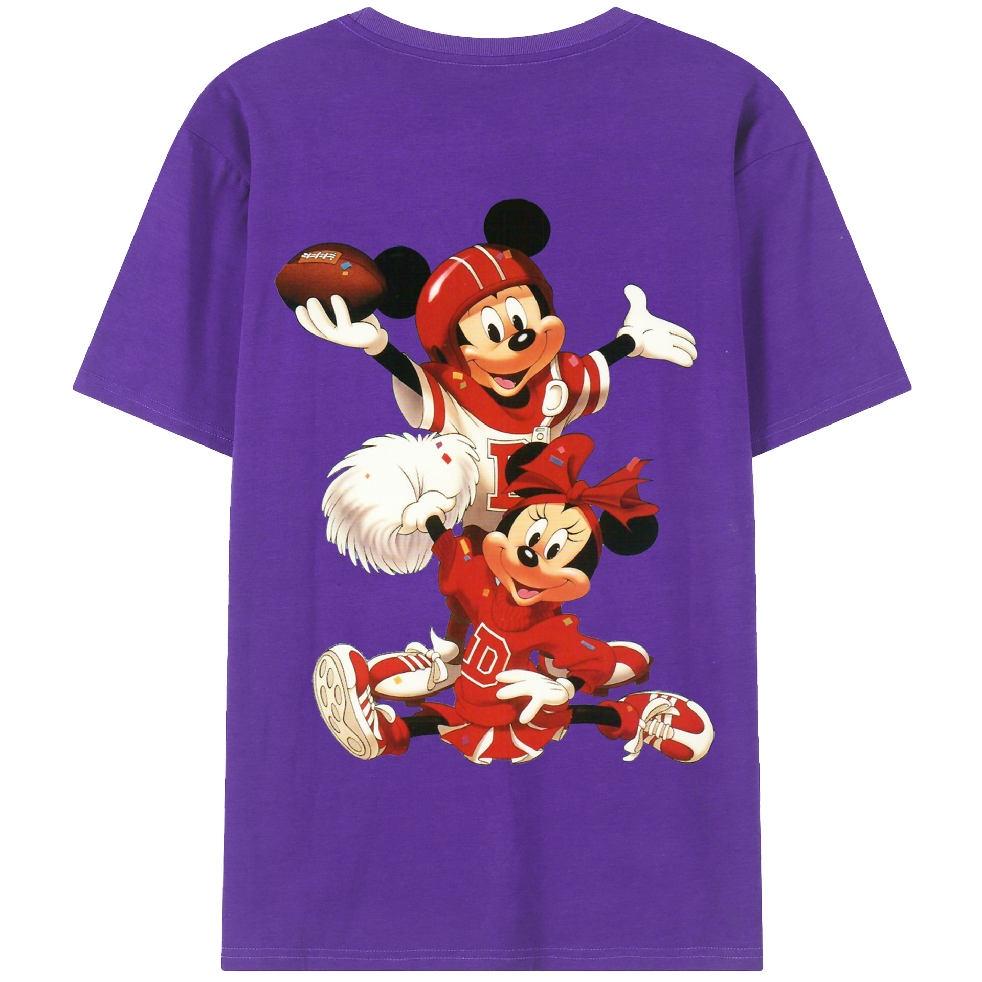 （画像用） ミッキーマウス Mickey Mouse 綿100％半袖Tシャツ（背面プリント）