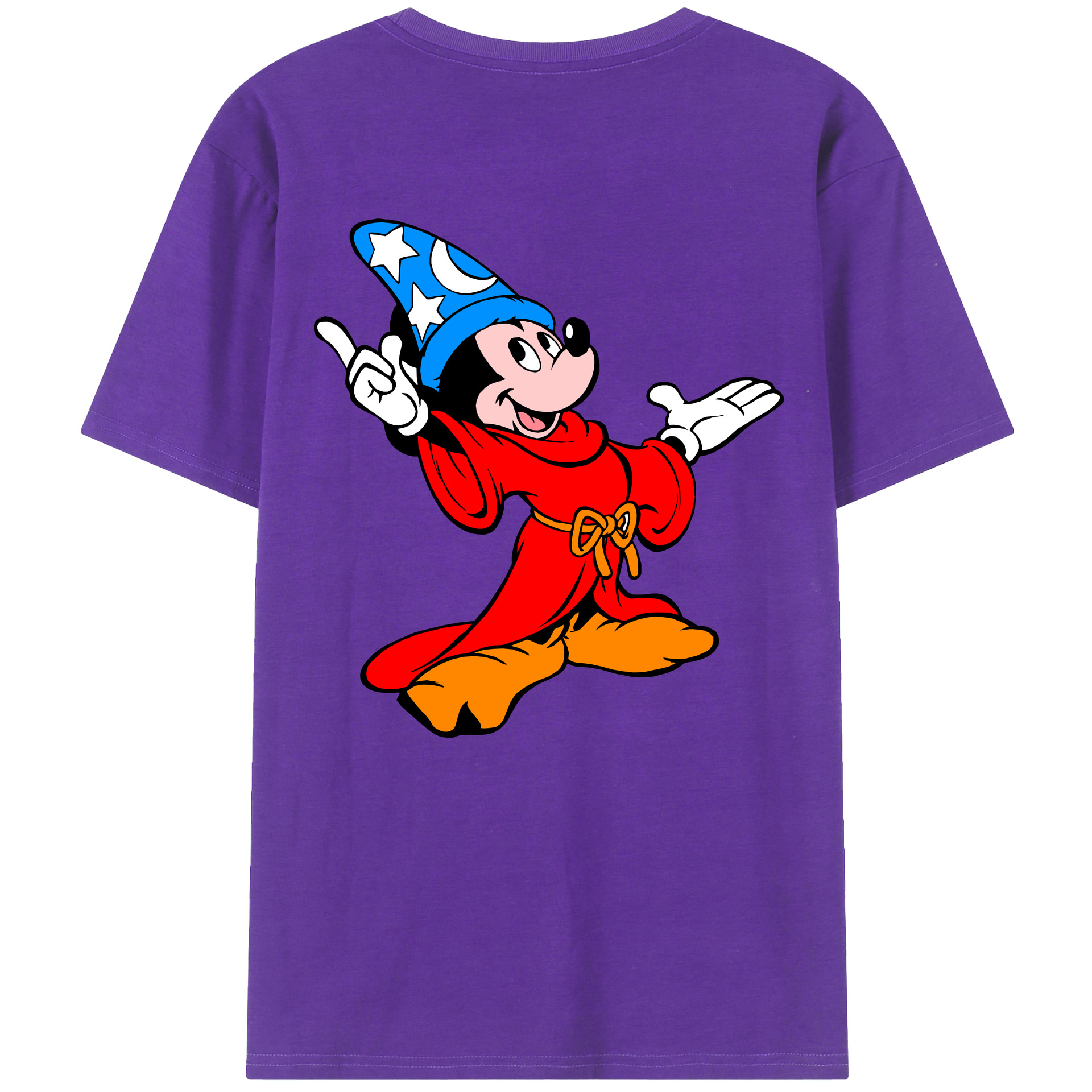 （画像用） ミッキーマウス Mickey Mouse 綿100％半袖Tシャツ（背面プリント）