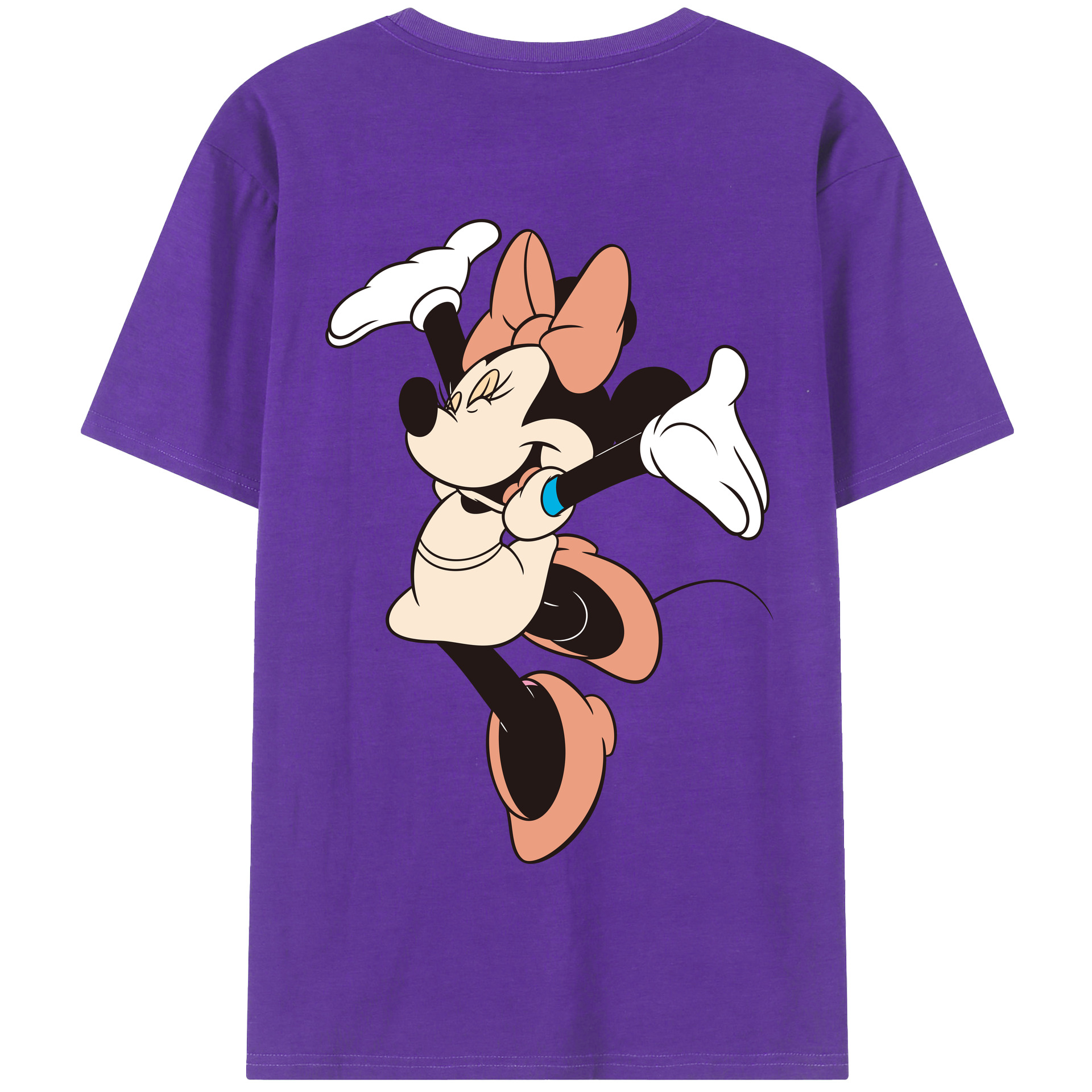（画像用） ミッキーマウス Mickey Mouse 綿100％半袖Tシャツ（背面プリント）