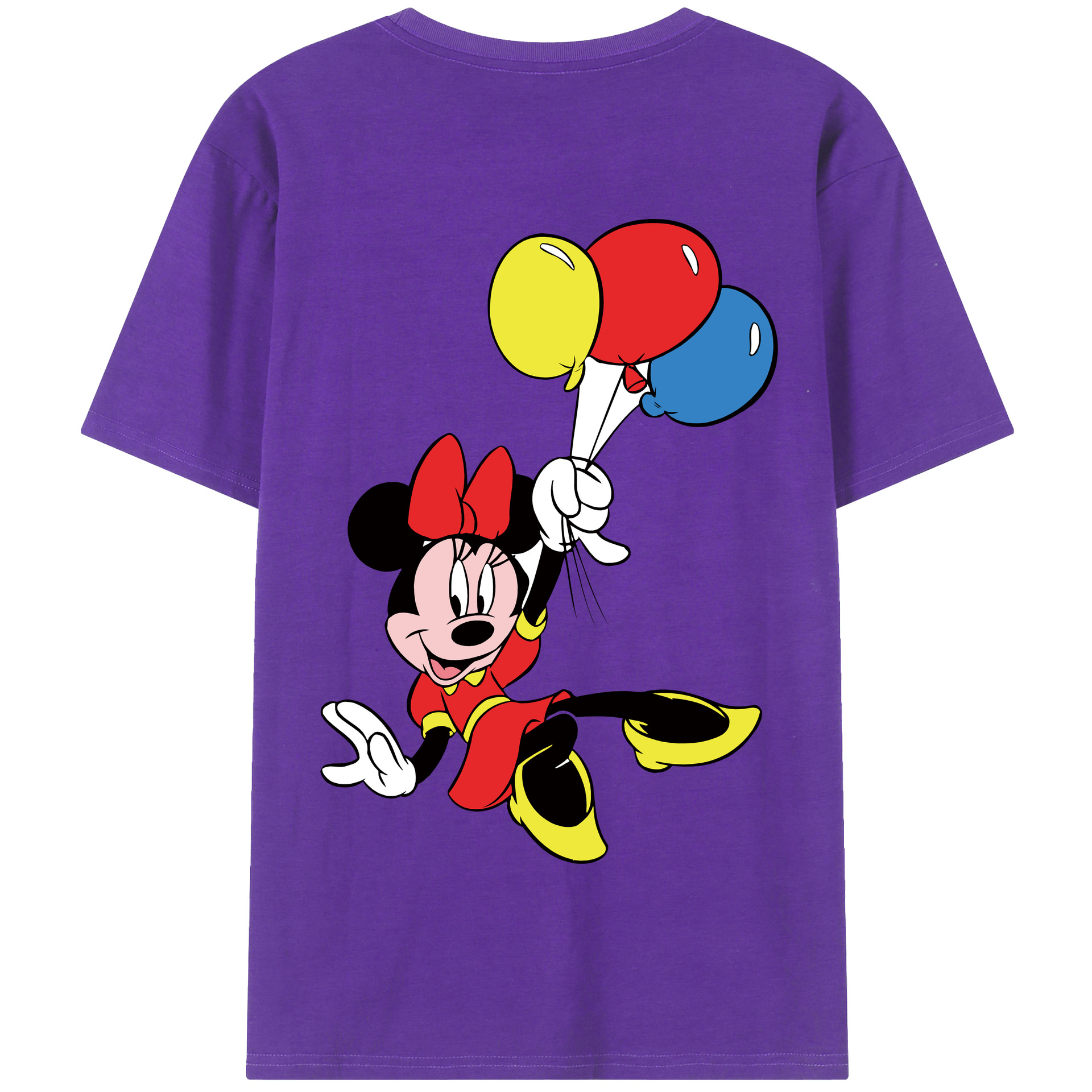 （画像用） ミッキーマウス Mickey Mouse 綿100％半袖Tシャツ（背面プリント）