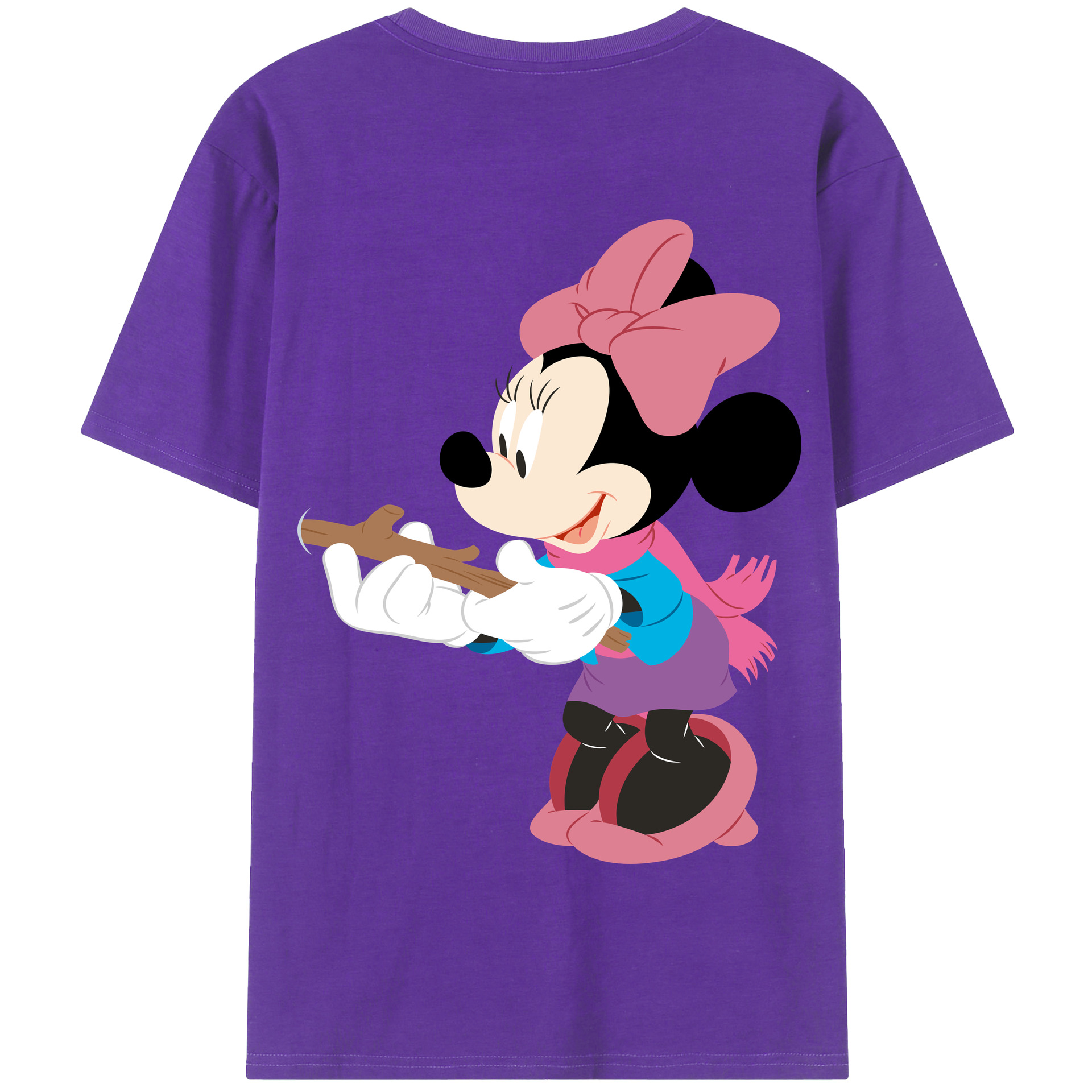 （画像用） ミッキーマウス Mickey Mouse 綿100％半袖Tシャツ（背面プリント）
