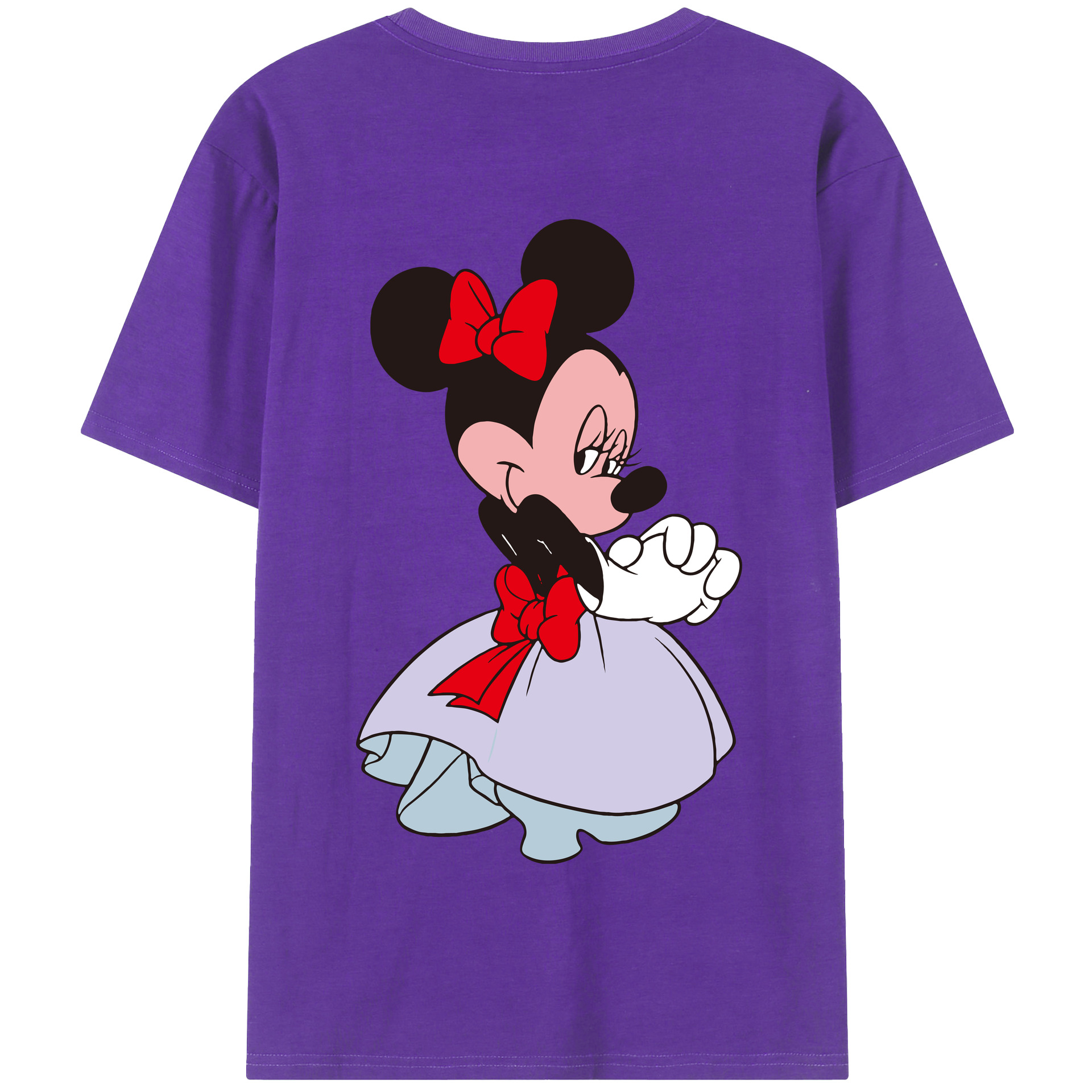 （画像用） ミッキーマウス Mickey Mouse 綿100％半袖Tシャツ（背面プリント）