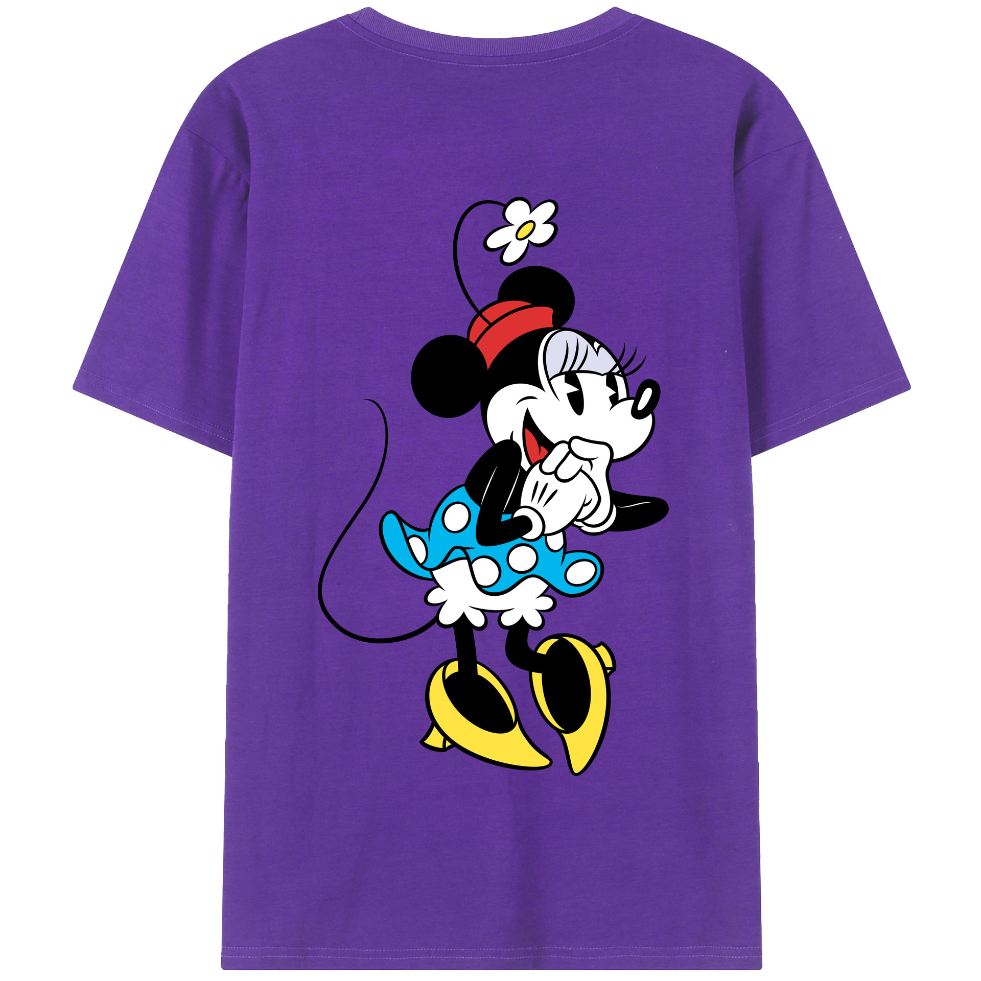 （画像用） ミッキーマウス Mickey Mouse 綿100％半袖Tシャツ（背面プリント）