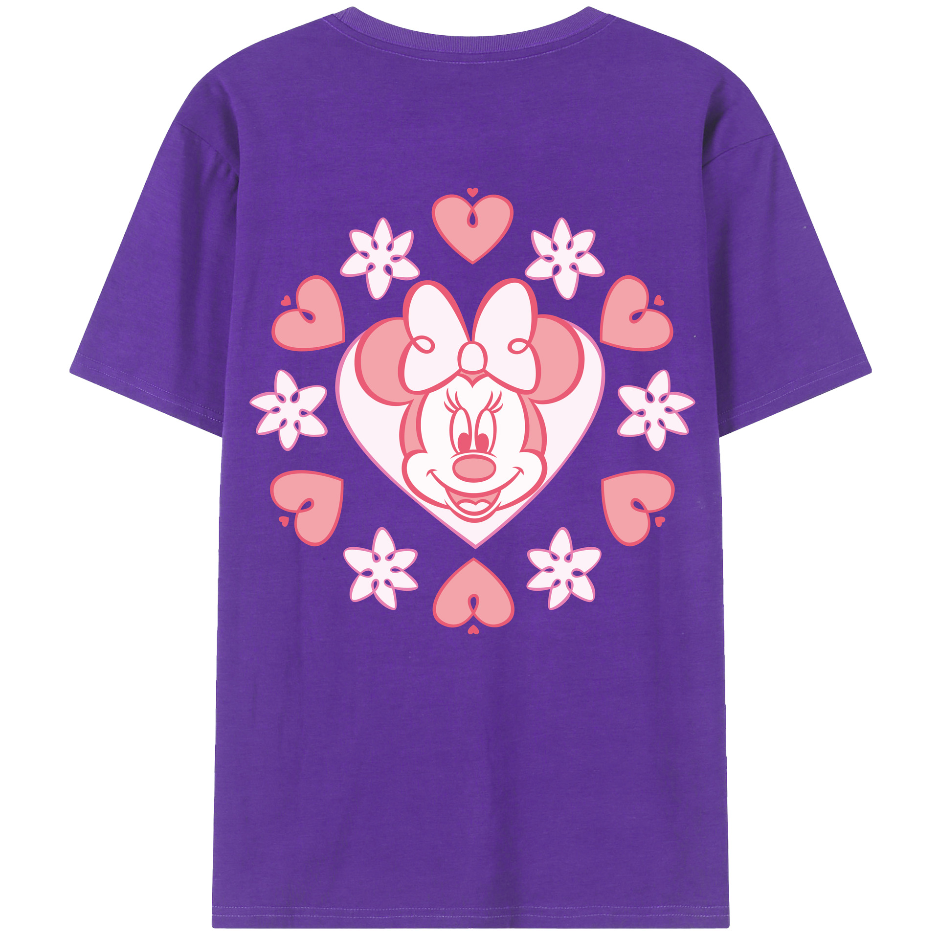 （画像用） ミッキーマウス Mickey Mouse 綿100％半袖Tシャツ（背面プリント）