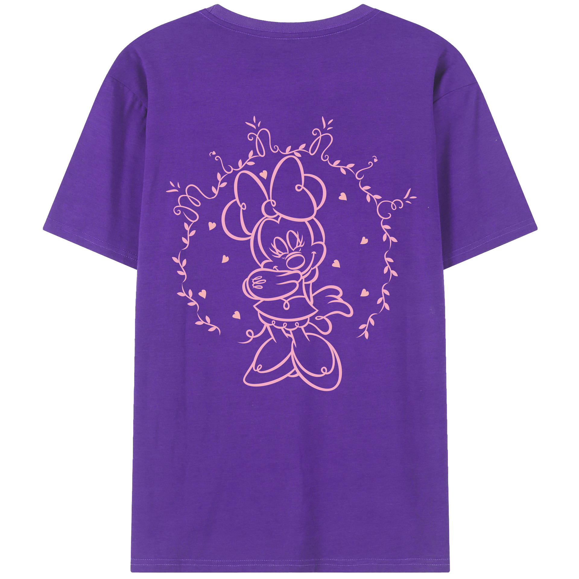 （画像用） ミッキーマウス Mickey Mouse 綿100％半袖Tシャツ（背面プリント）