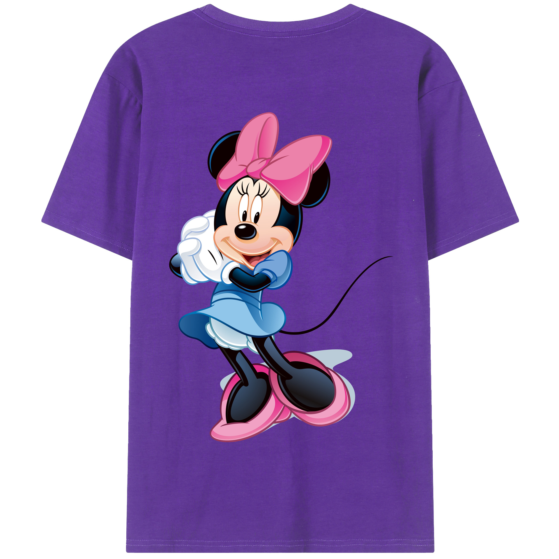 （画像用） ミッキーマウス Mickey Mouse 綿100％半袖Tシャツ（背面プリント）