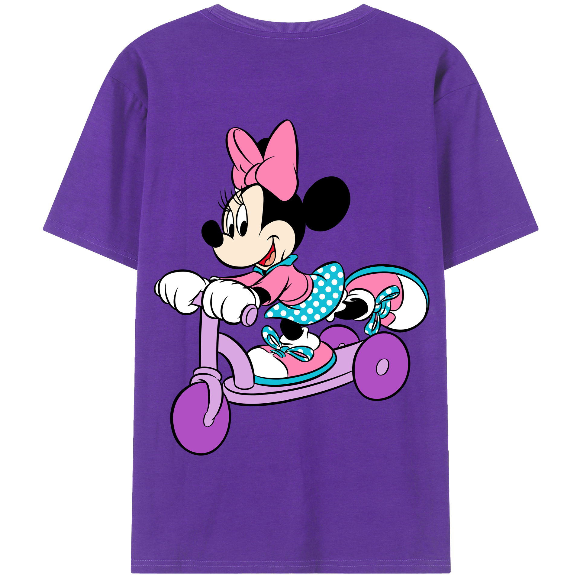 （画像用） ミッキーマウス Mickey Mouse 綿100％半袖Tシャツ（背面プリント）