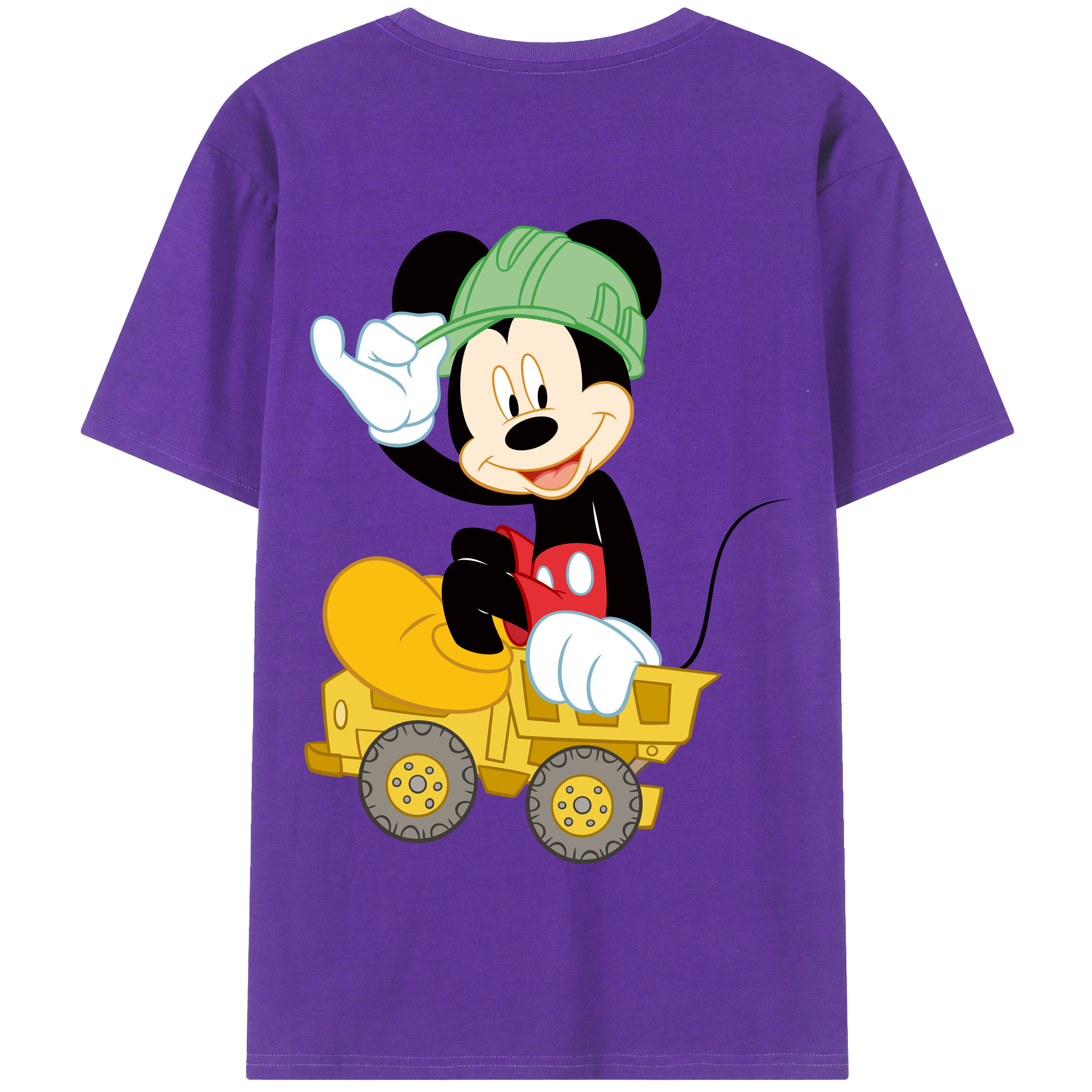 （画像用） ミッキーマウス Mickey Mouse 綿100％半袖Tシャツ（背面プリント）