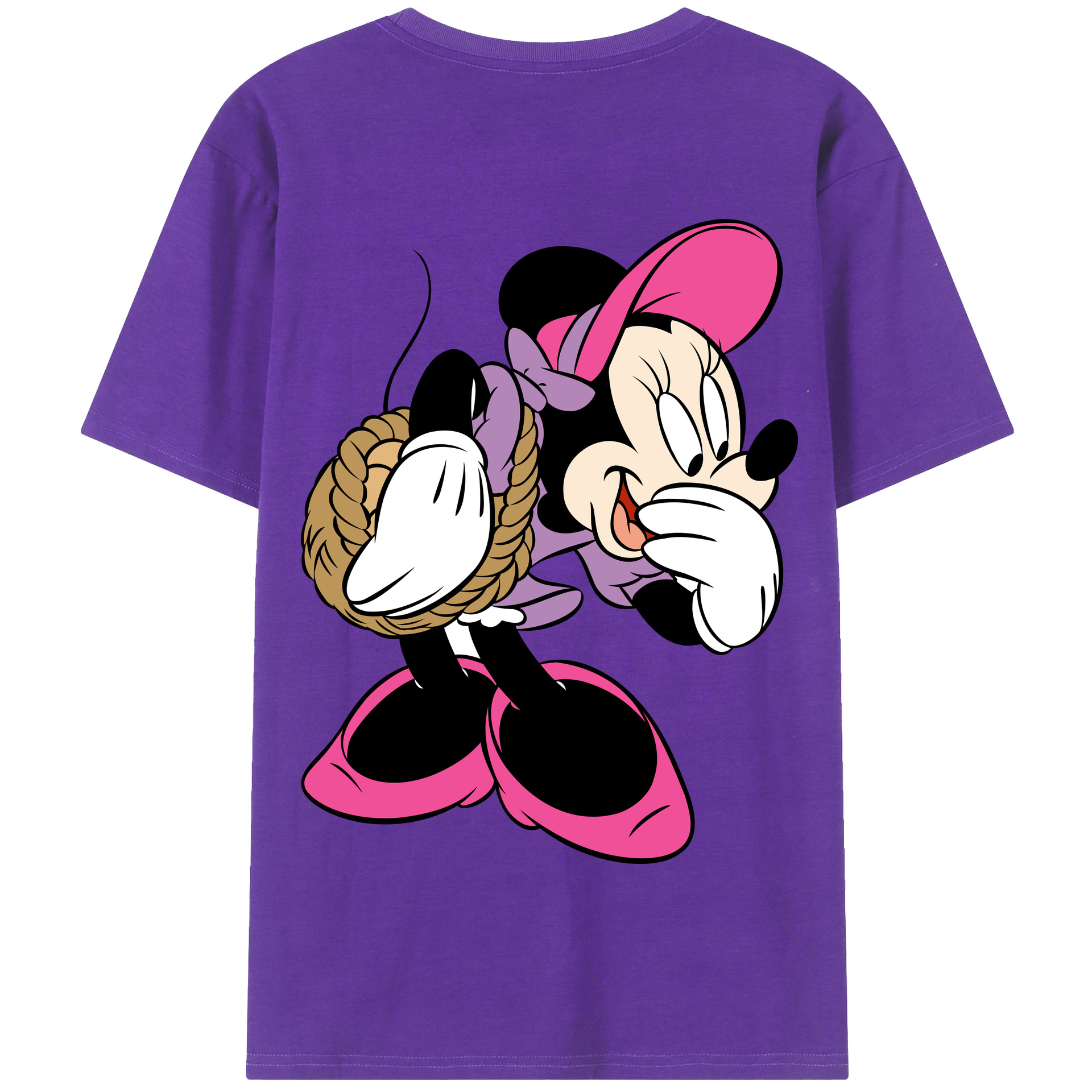 （画像用） ミッキーマウス Mickey Mouse 綿100％半袖Tシャツ（背面プリント）