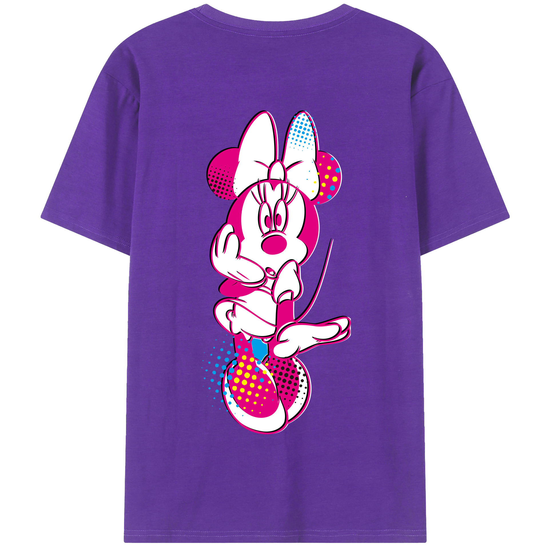 （画像用） ミッキーマウス Mickey Mouse 綿100％半袖Tシャツ（背面プリント）