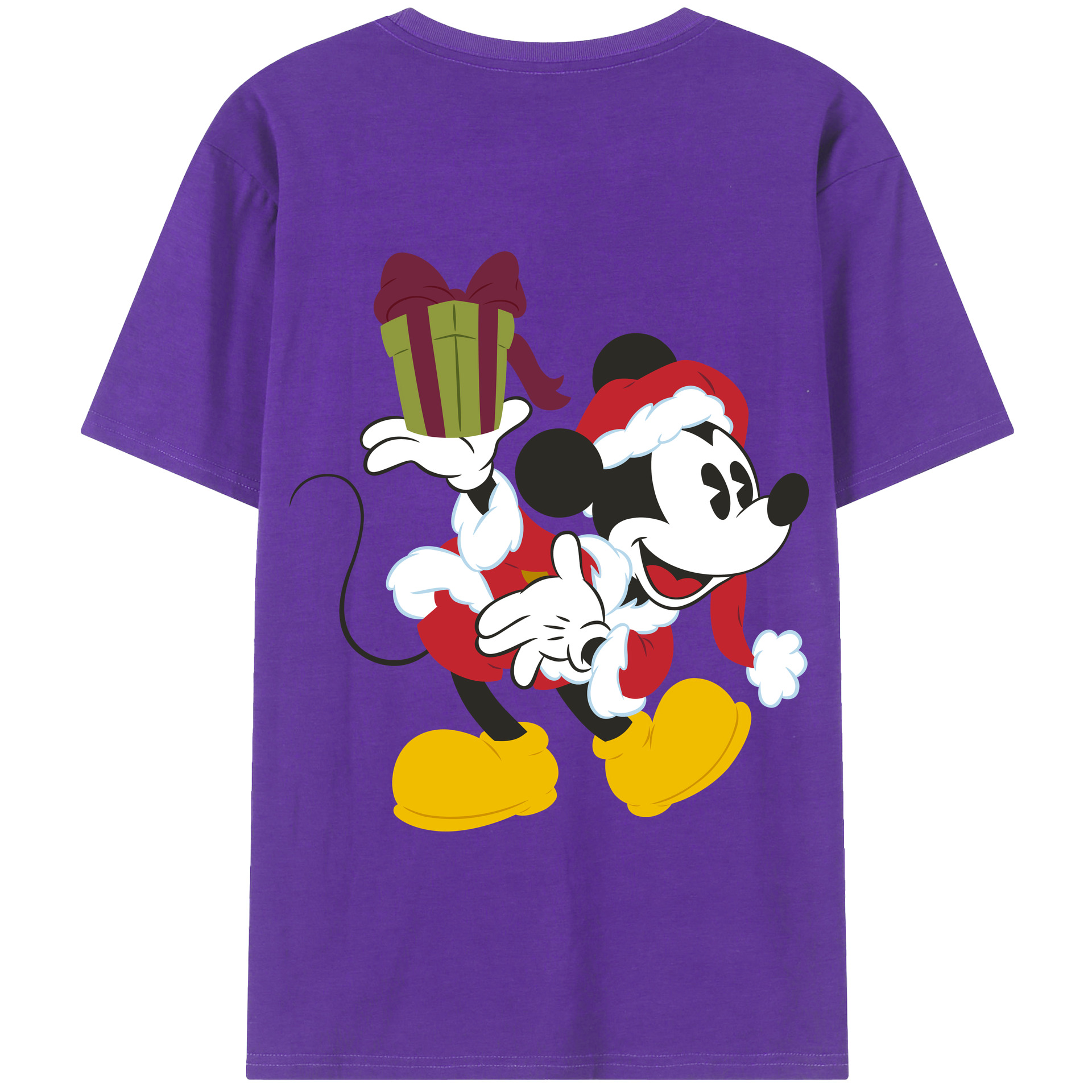 （画像用） ミッキーマウス Mickey Mouse 綿100％半袖Tシャツ（背面プリント）