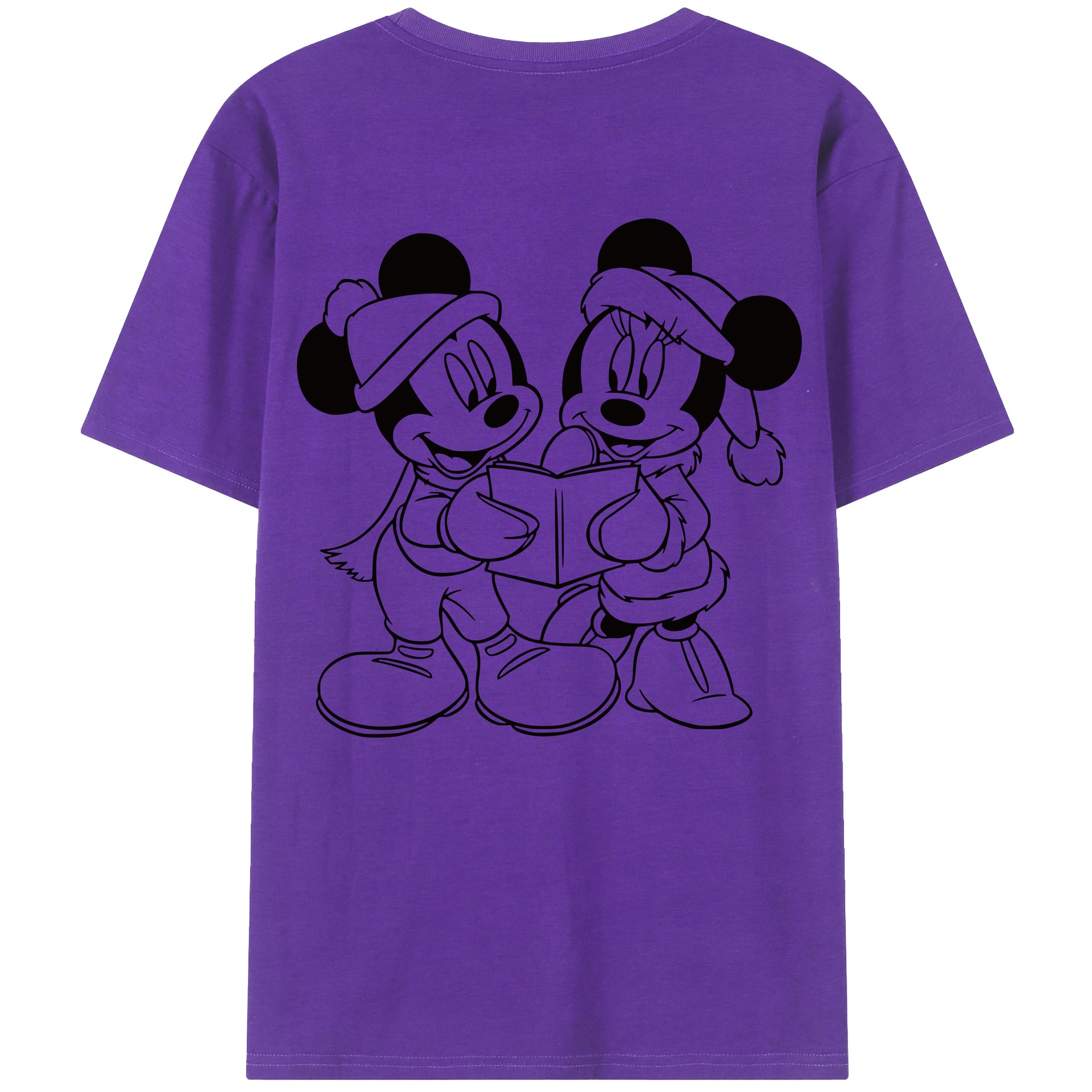 （画像用） ミッキーマウス Mickey Mouse 綿100％半袖Tシャツ（背面プリント）