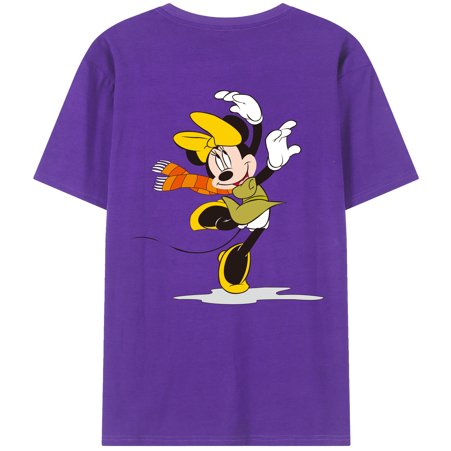 （画像用） ミッキーマウス Mickey Mouse 綿100％半袖Tシャツ（背面プリント）