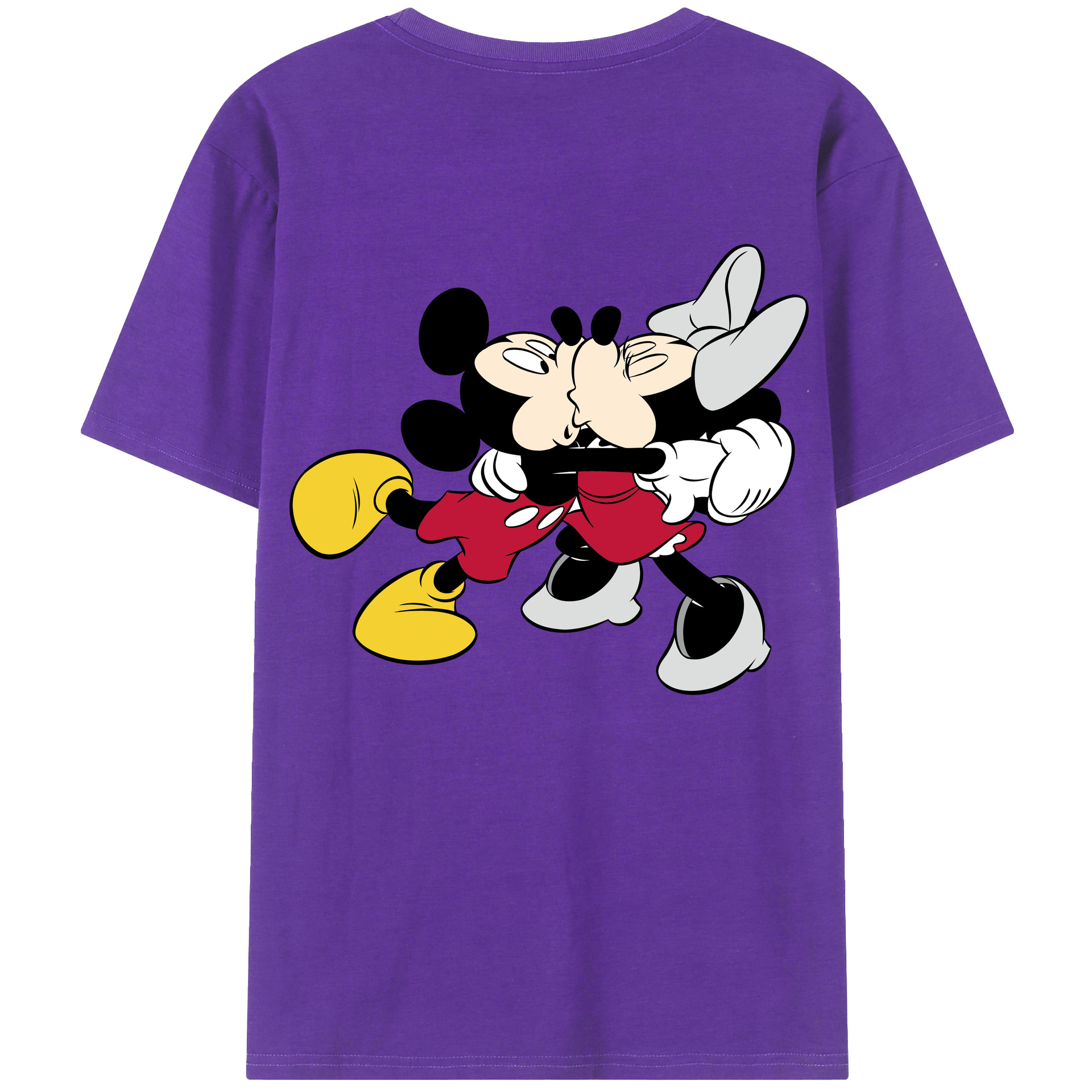 （画像用） ミッキーマウス Mickey Mouse 綿100％半袖Tシャツ（背面プリント）