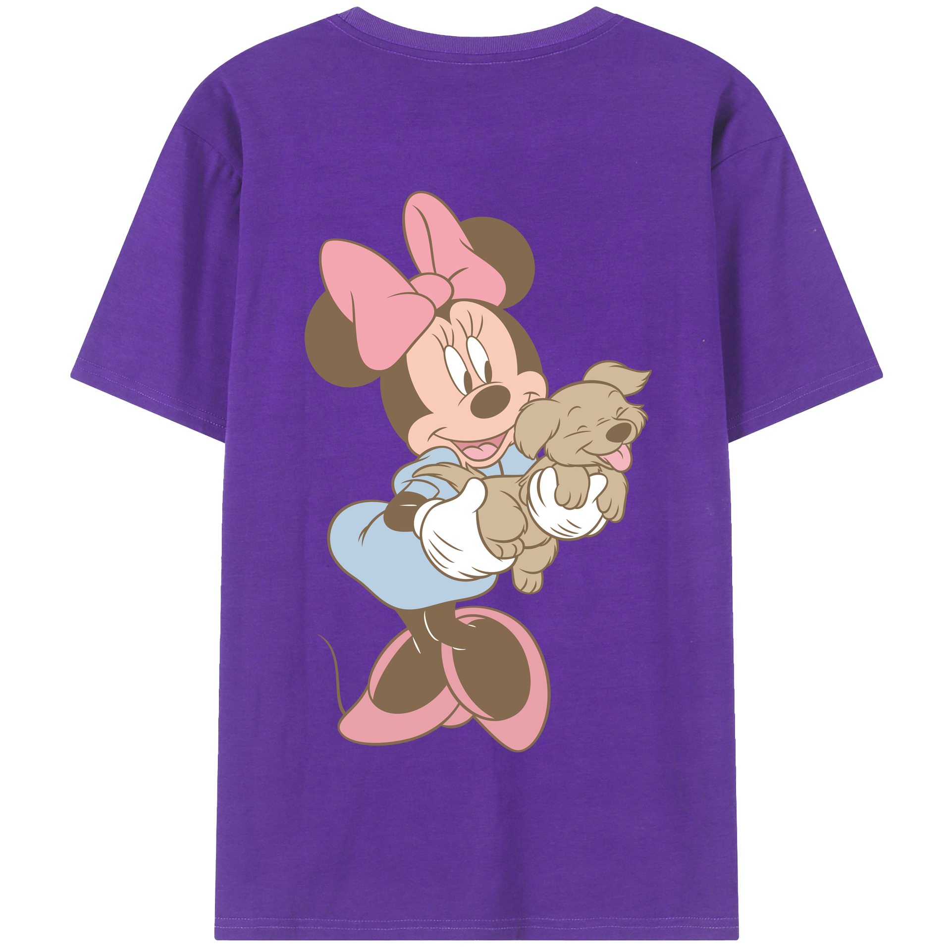 （画像用） ミッキーマウス Mickey Mouse 綿100％半袖Tシャツ（背面プリント）