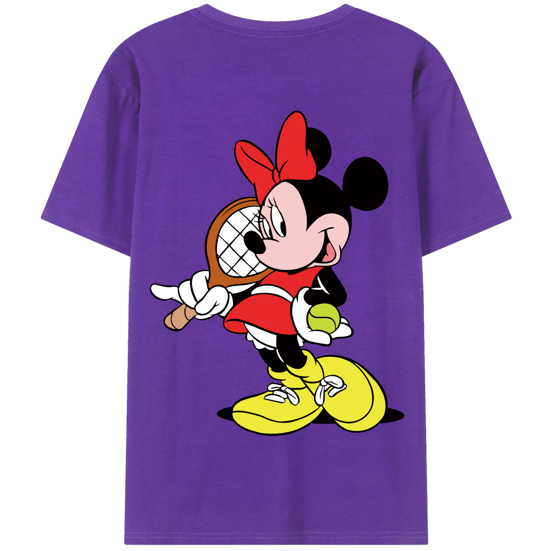 （画像用） ミッキーマウス Mickey Mouse 綿100％半袖Tシャツ（背面プリント）