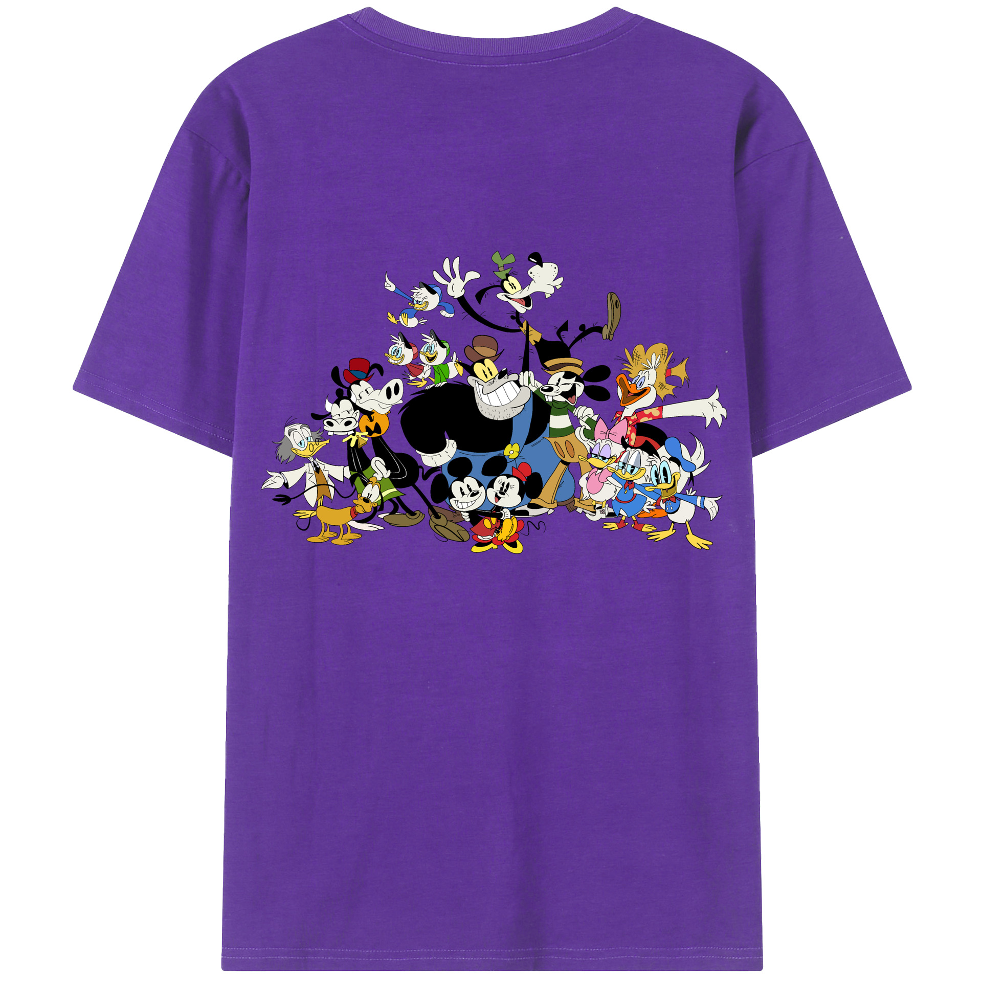 （画像用） ミッキーマウス Mickey Mouse 綿100％半袖Tシャツ（背面プリント）