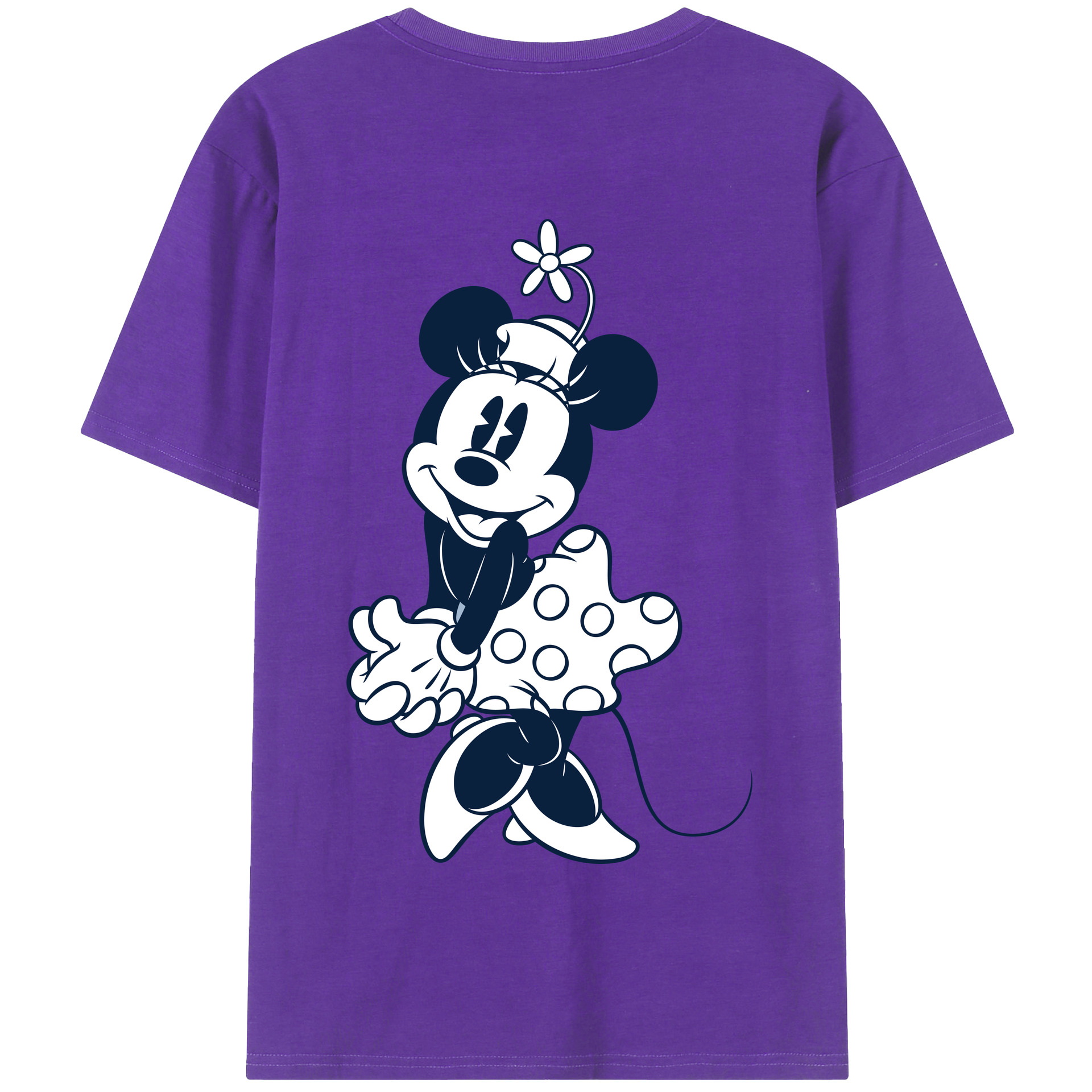 （画像用） ミッキーマウス Mickey Mouse 綿100％半袖Tシャツ（背面プリント）
