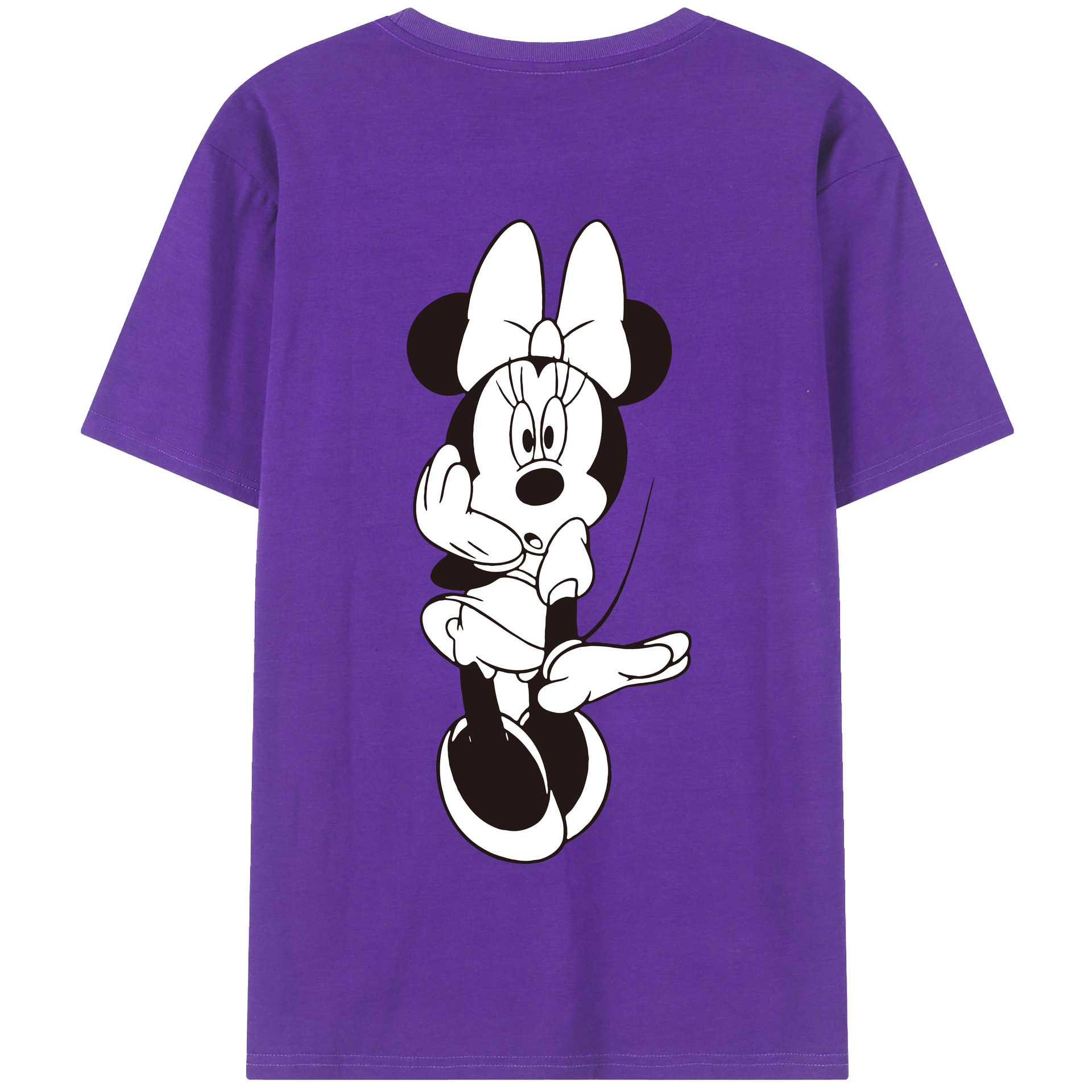 （画像用） ミッキーマウス Mickey Mouse 綿100％半袖Tシャツ（背面プリント）