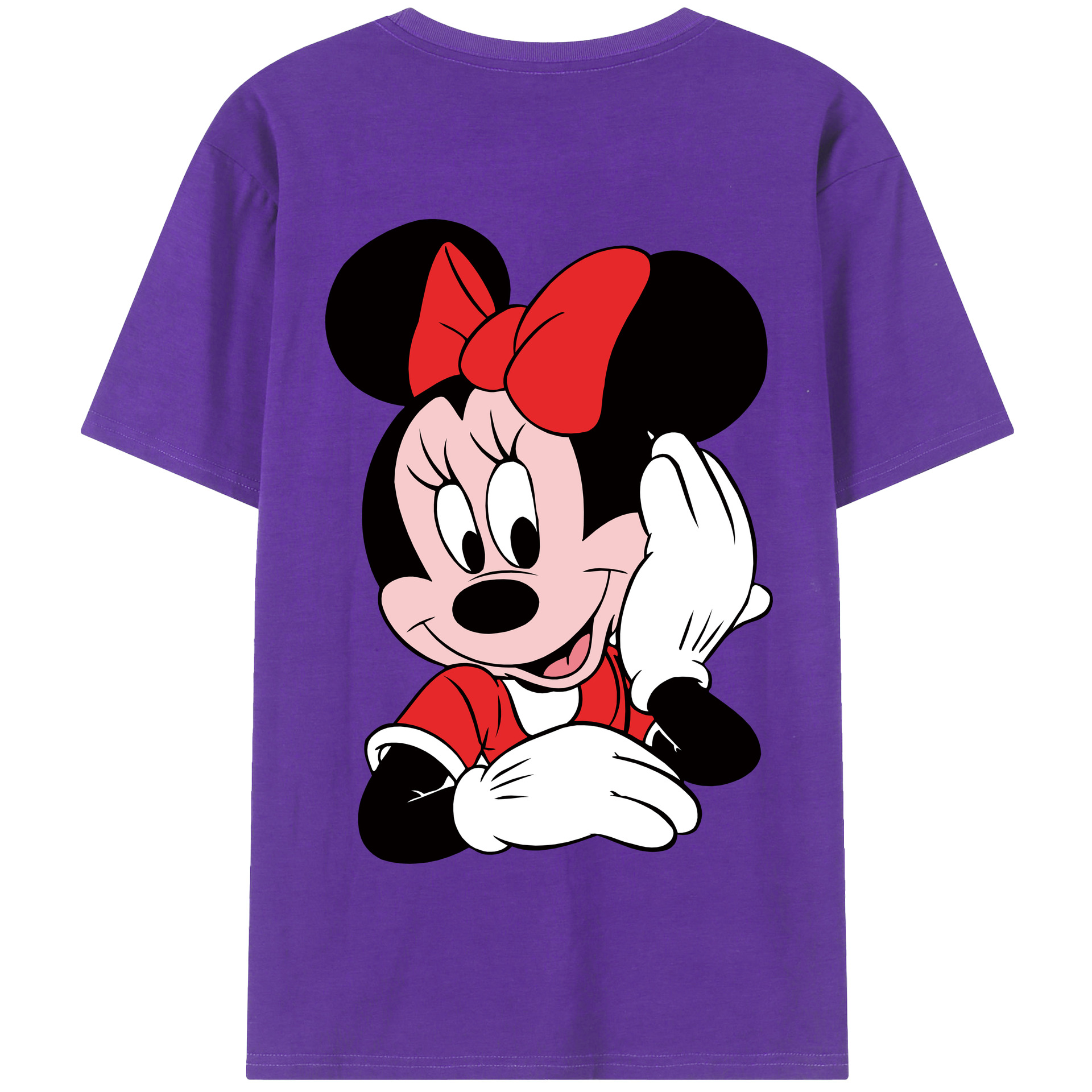 （画像用） ミッキーマウス Mickey Mouse 綿100％半袖Tシャツ（背面プリント）