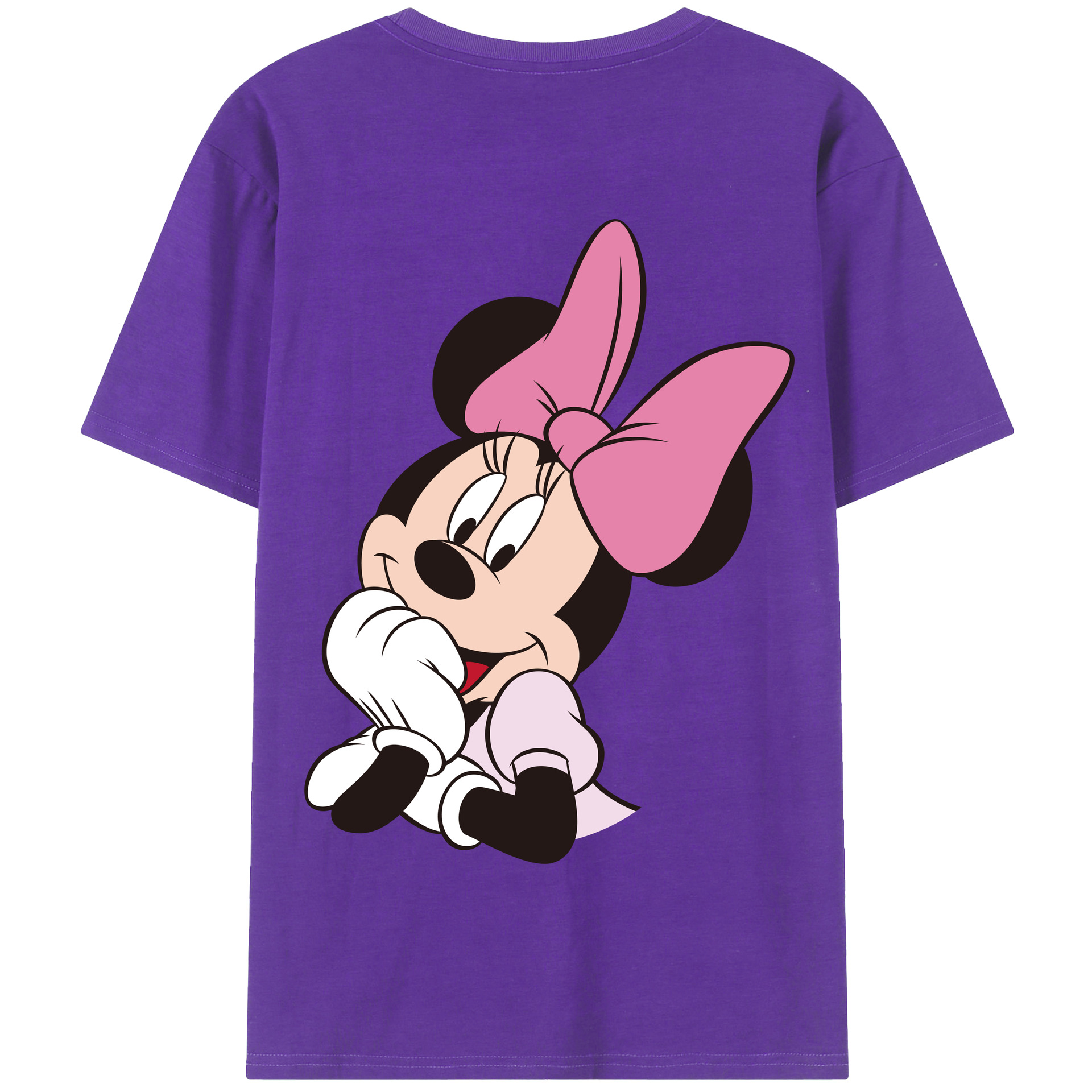 （画像用） ミッキーマウス Mickey Mouse 綿100％半袖Tシャツ（背面プリント）