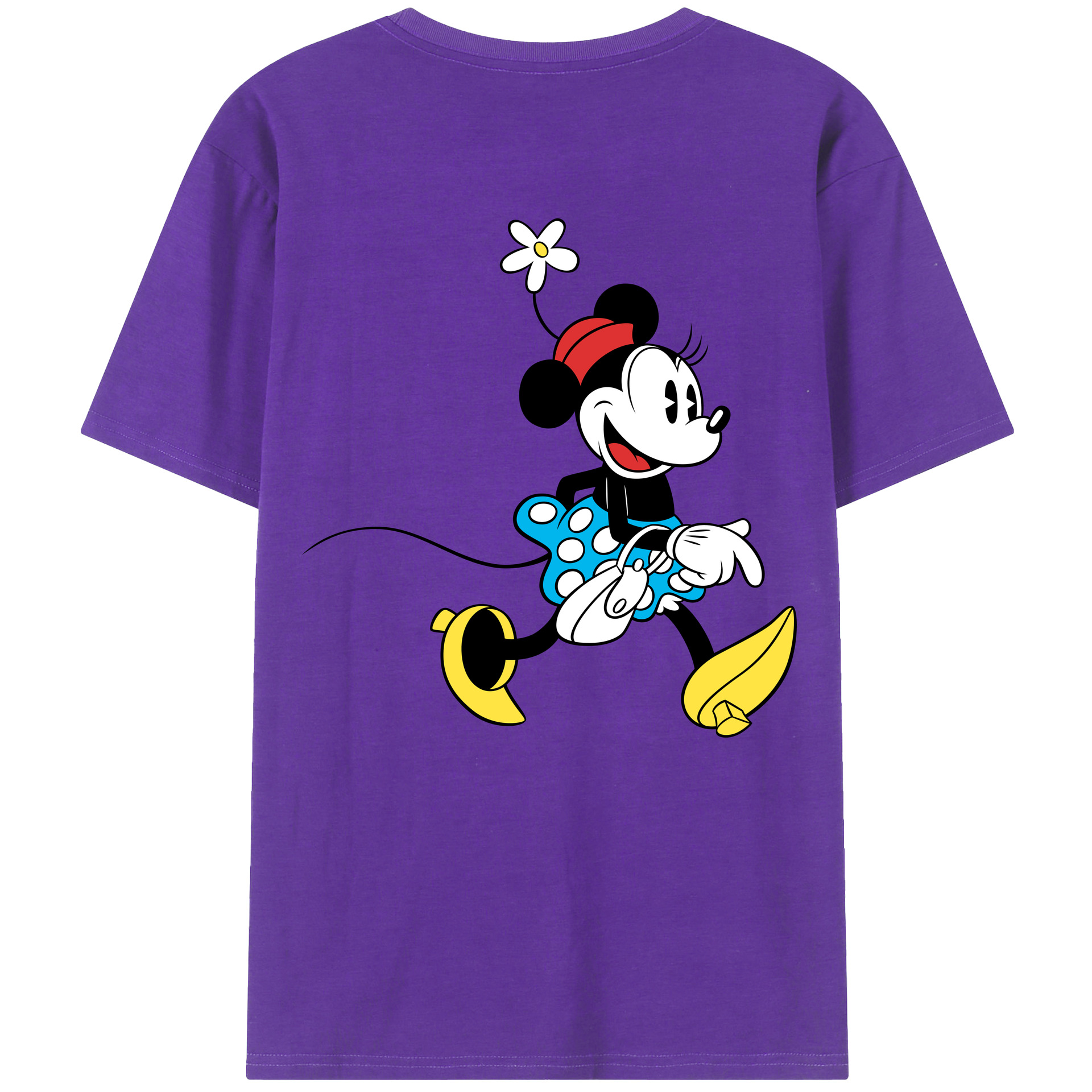 （画像用） ミッキーマウス Mickey Mouse 綿100％半袖Tシャツ（背面プリント）