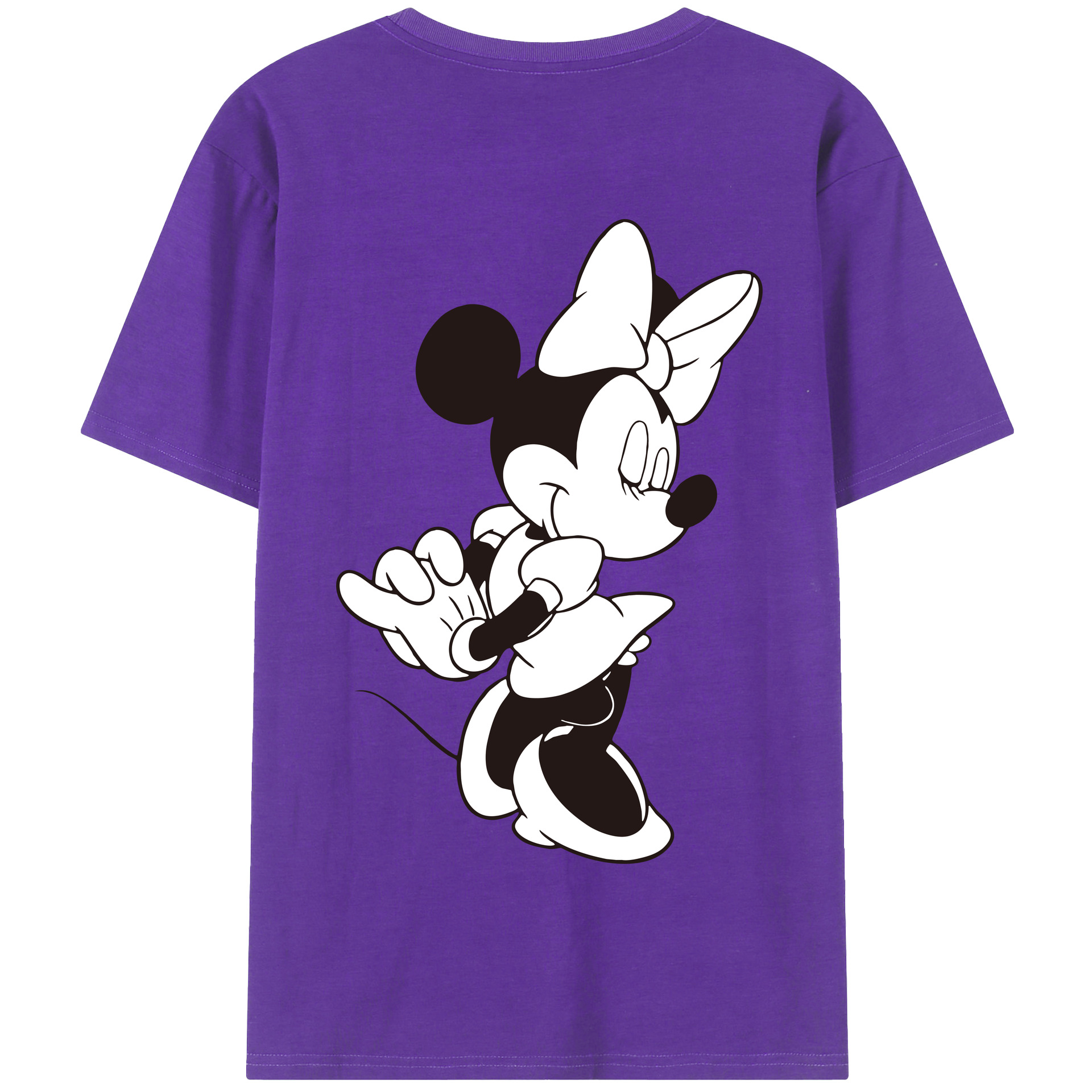 （画像用） ミッキーマウス Mickey Mouse 綿100％半袖Tシャツ（背面プリント）