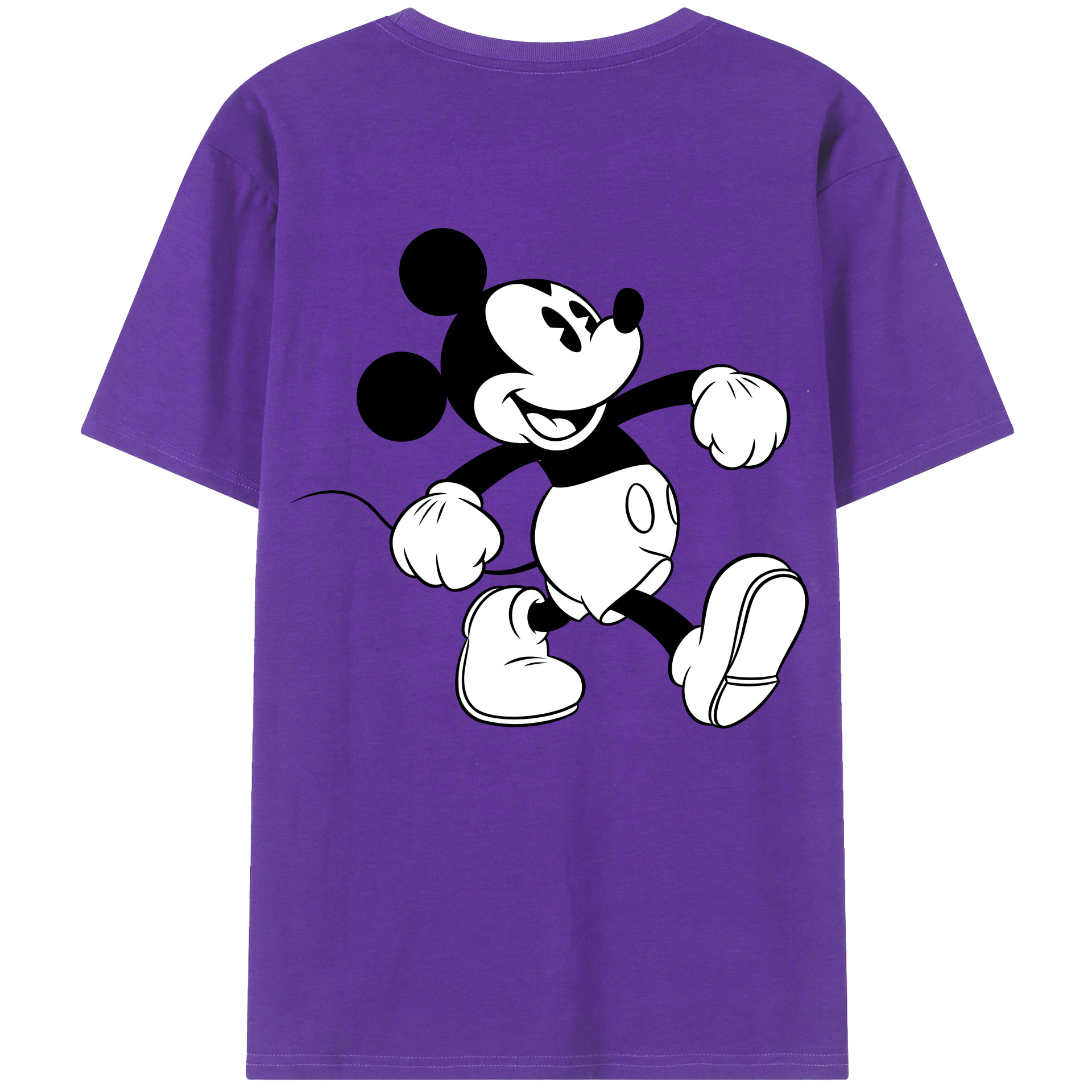 （画像用） ミッキーマウス Mickey Mouse 綿100％半袖Tシャツ（背面プリント）
